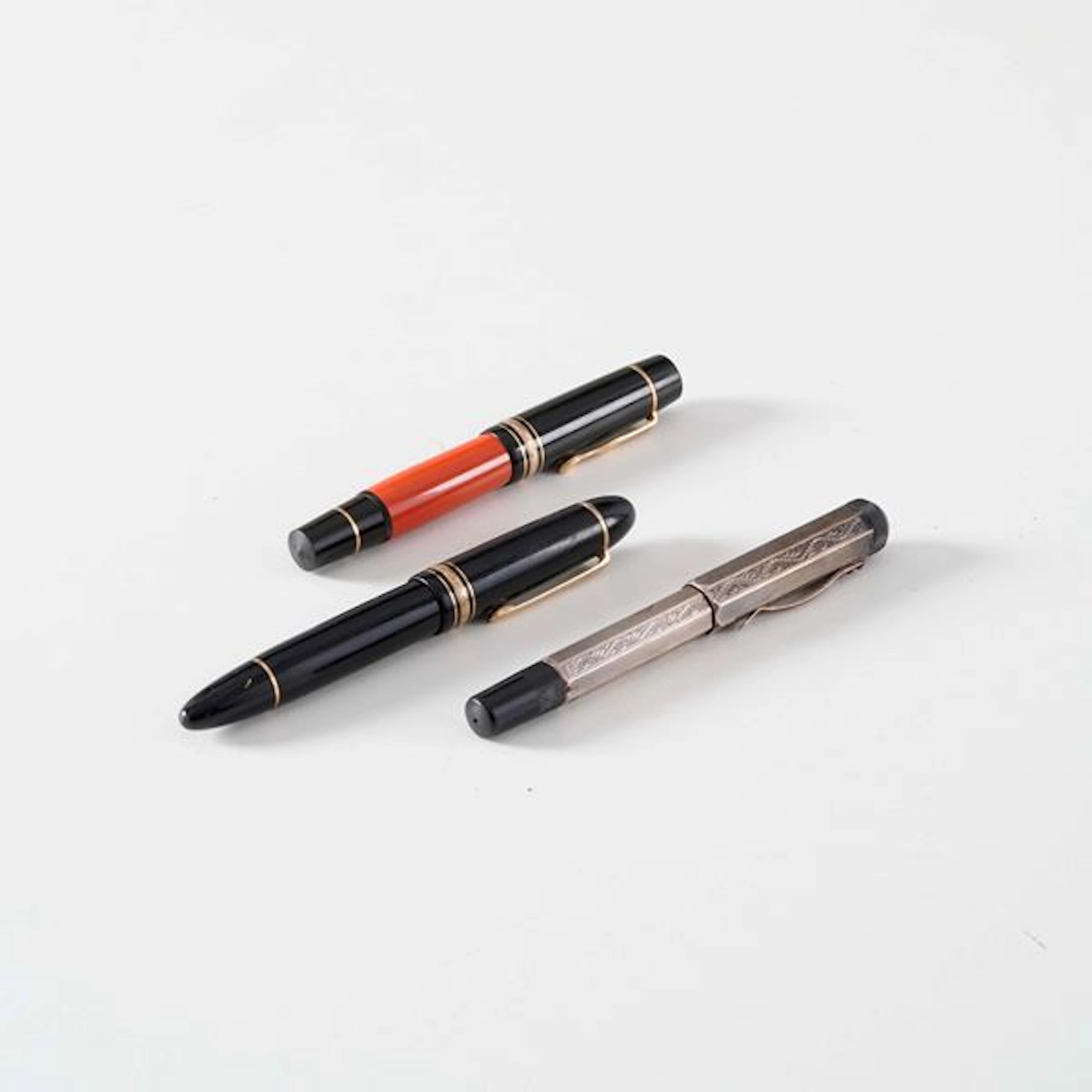 Tre penne stilografiche marca Mont Blanc
