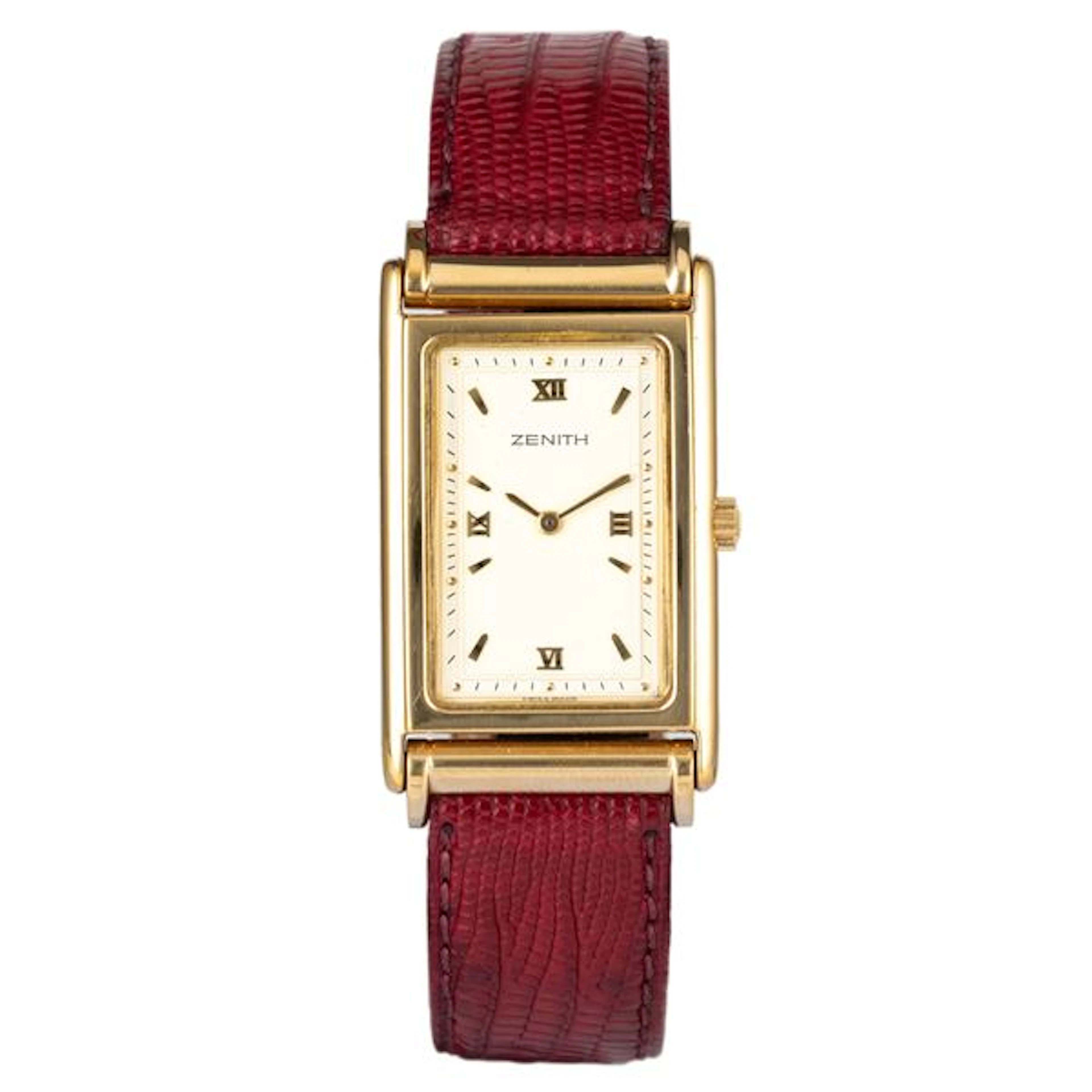 Orologio di forma ref. 27-2830.305 in acciaio placcato, quadrante