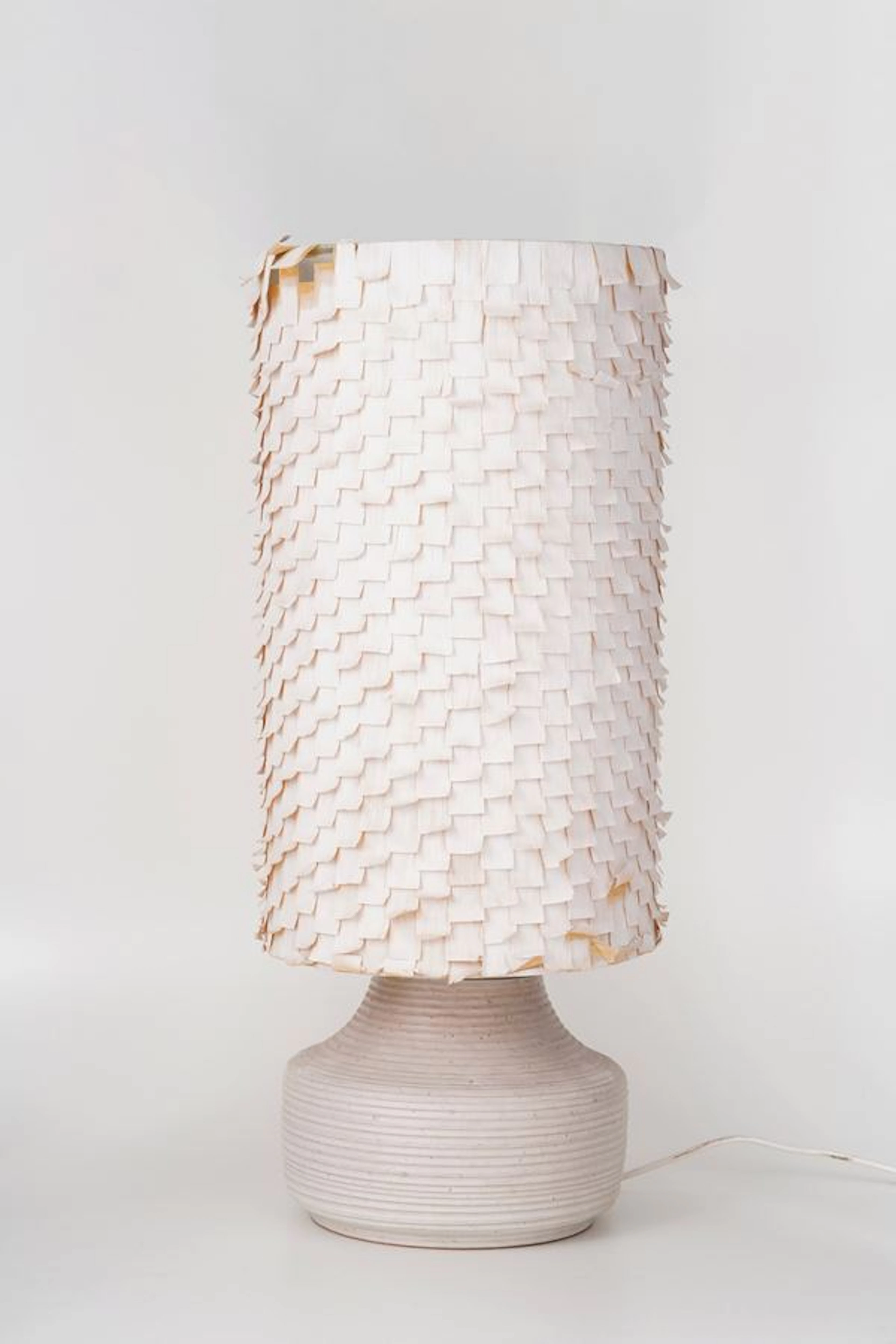 Grande lampada in ceramica