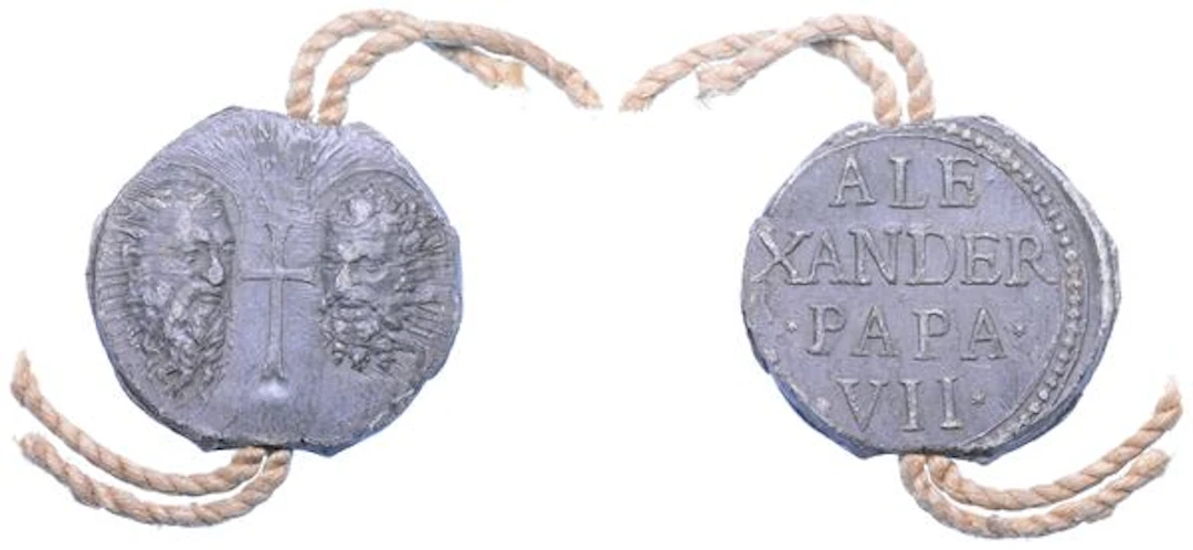 STATO PONTIFICIO. ALESSANDRO VII (Fabio Chigi), 1655-1667. Bolla papale.
