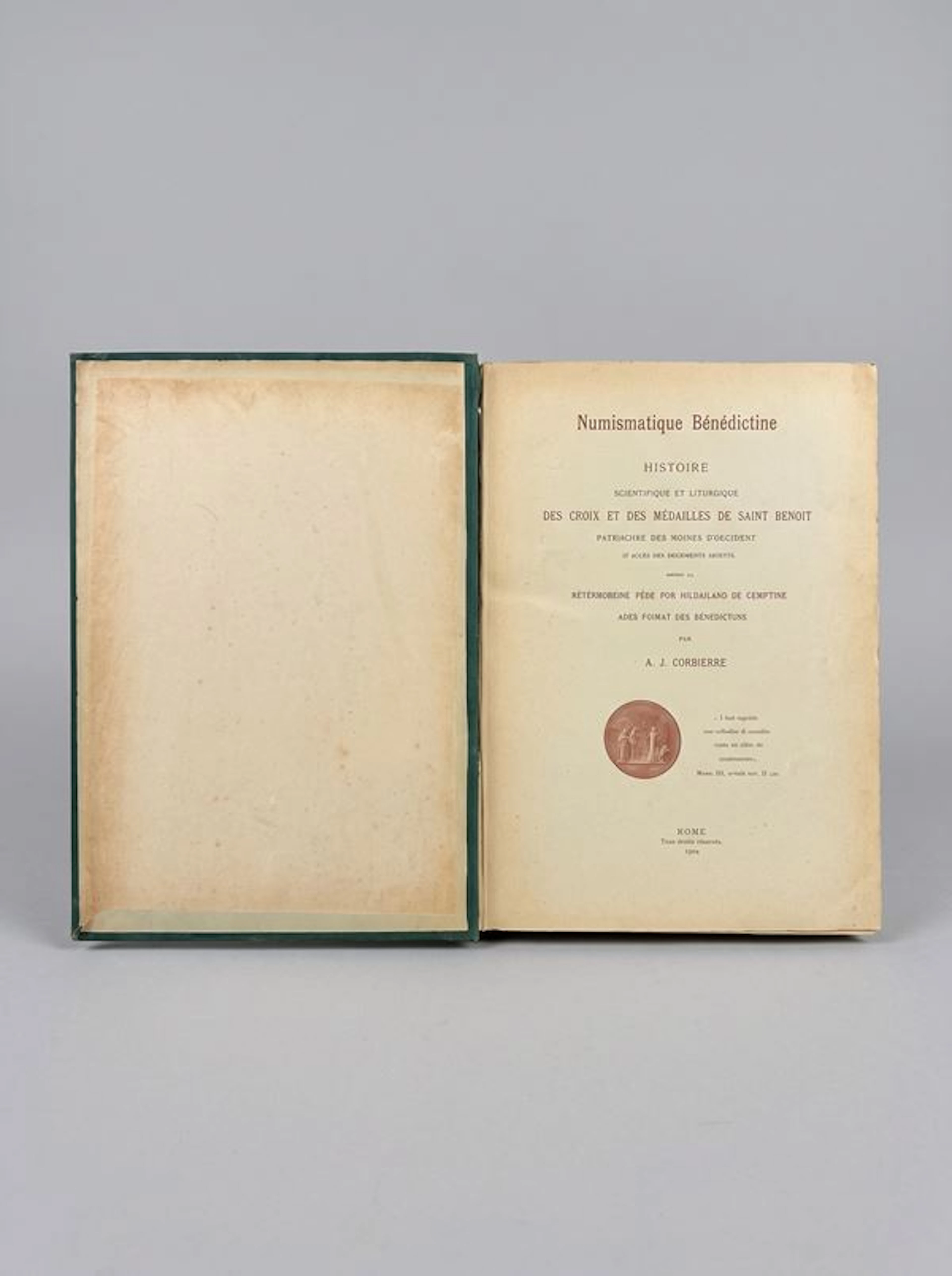 CORBIERRE A. J. Numismatique BÃ©nÃ©dictine. Histoire scientifique