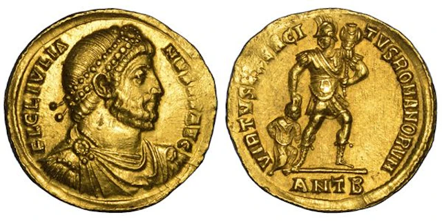 GIULIANO II, 360â363. Solido, anni 361-363. Antiochia.