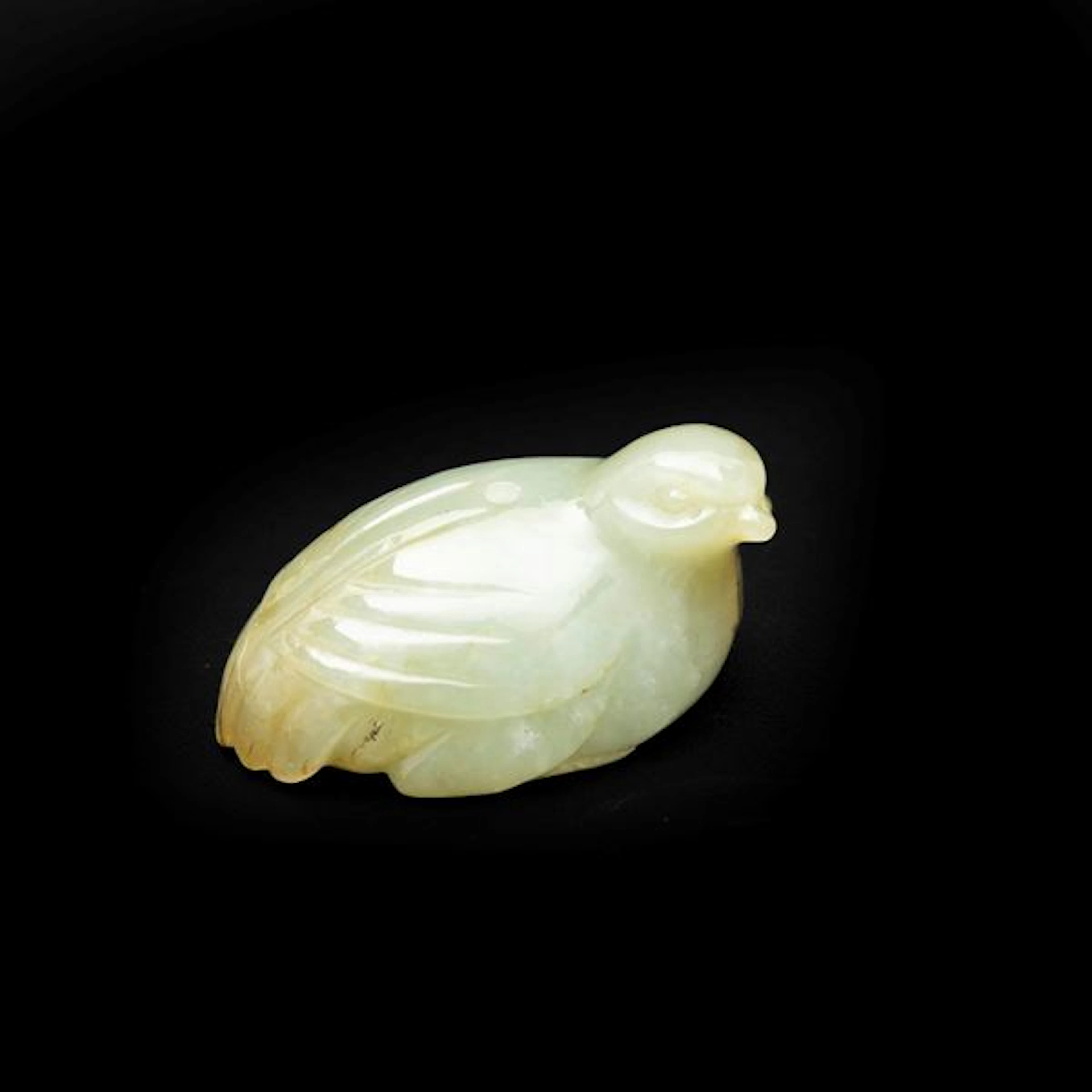Piccione in giada bianca e Celadon, Cina, Dinastia Qing, XIX secolo