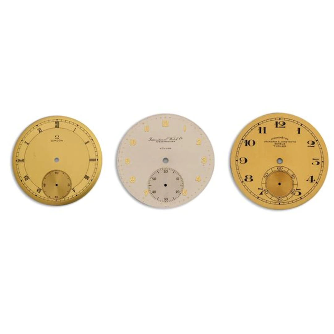 Lotto di tre quadranti: International Watch argentÃ¨, 42,5 mm Vacheron