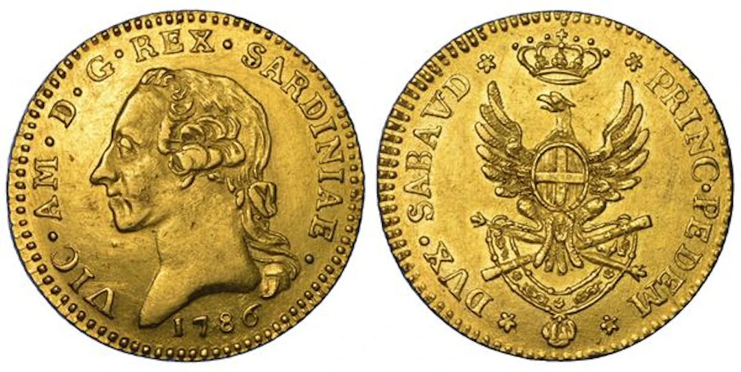 REGNO DI SARDEGNA. VITTORIO AMEDEO III DI SAVOIA, 1773-1796. Doppia Nuova 1786.