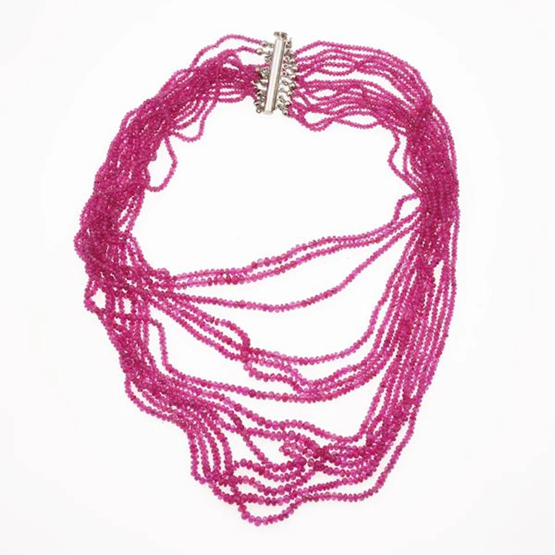 Ruby and gold necklace