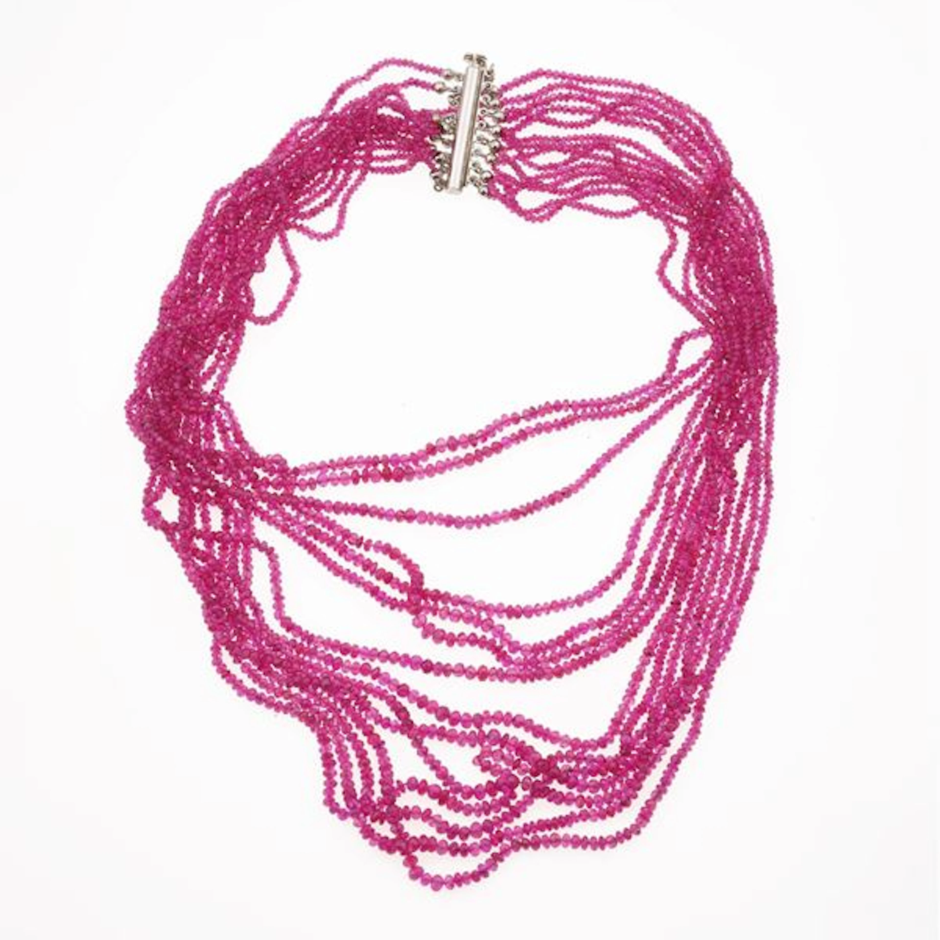 Ruby and gold necklace