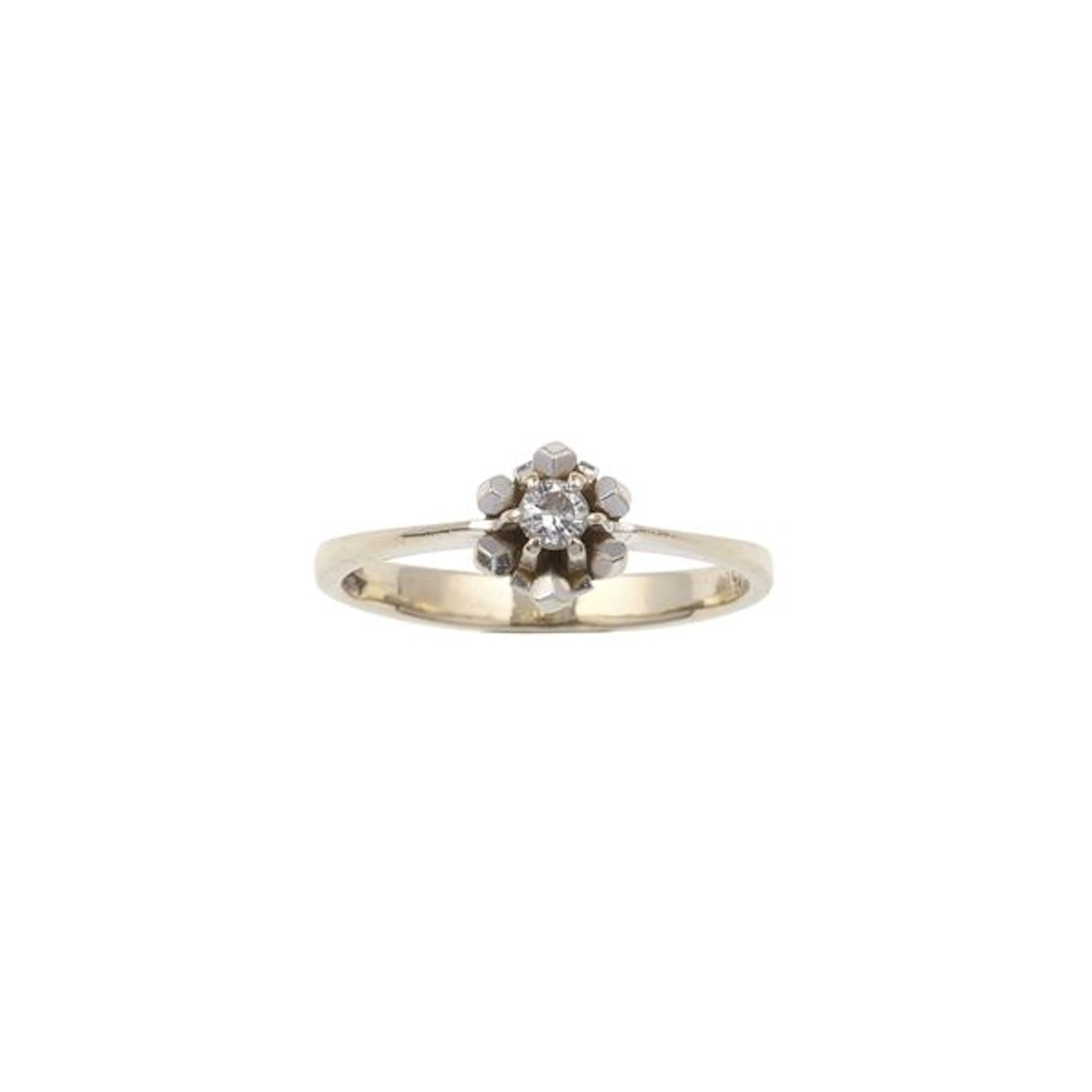 Little diamond and gold ring