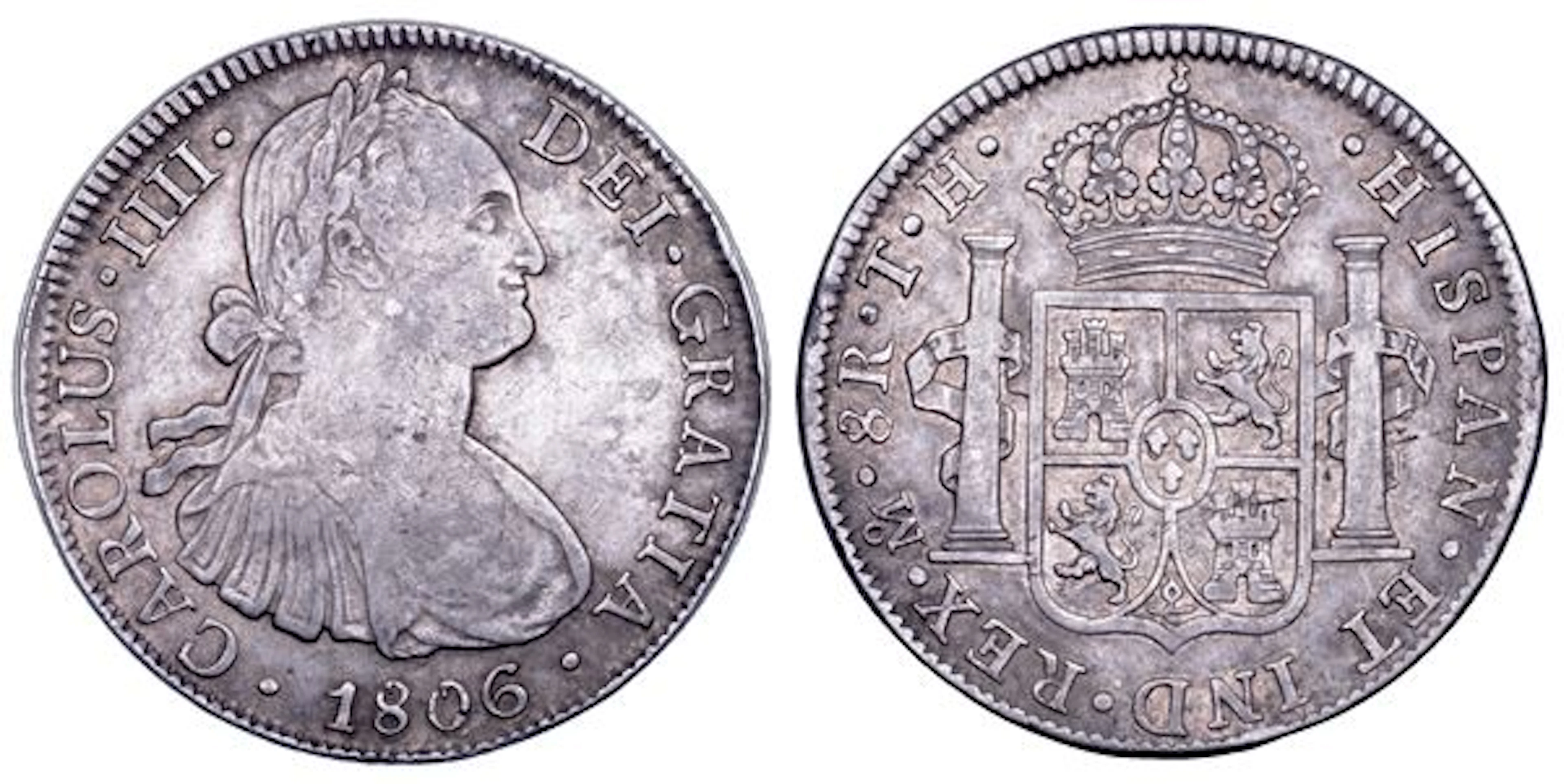 CARLOS IV, 1788-1808. MESSICO. 8 Reales 1806. CittÃ del Messico.