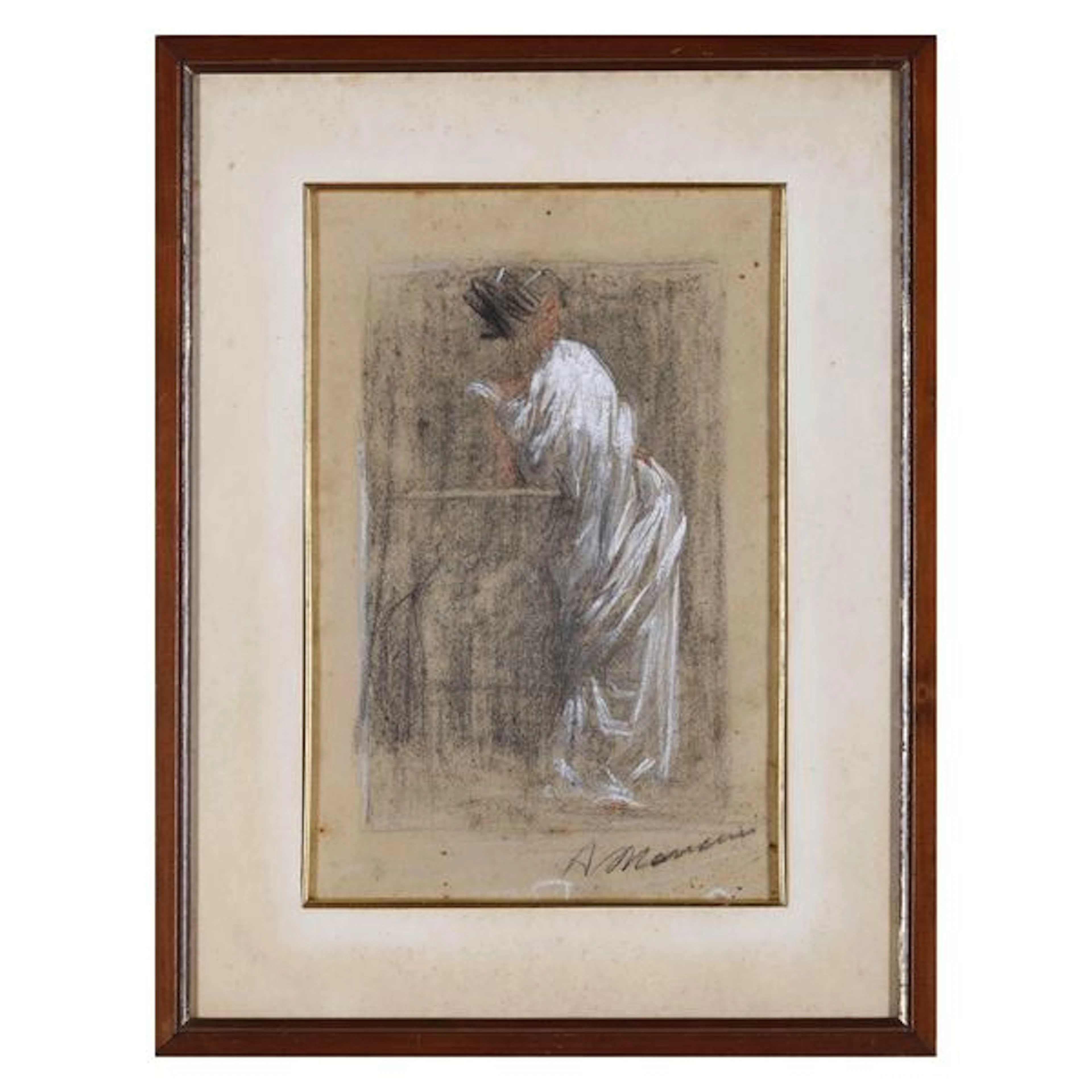 A firma A.Mancini Figura femminile