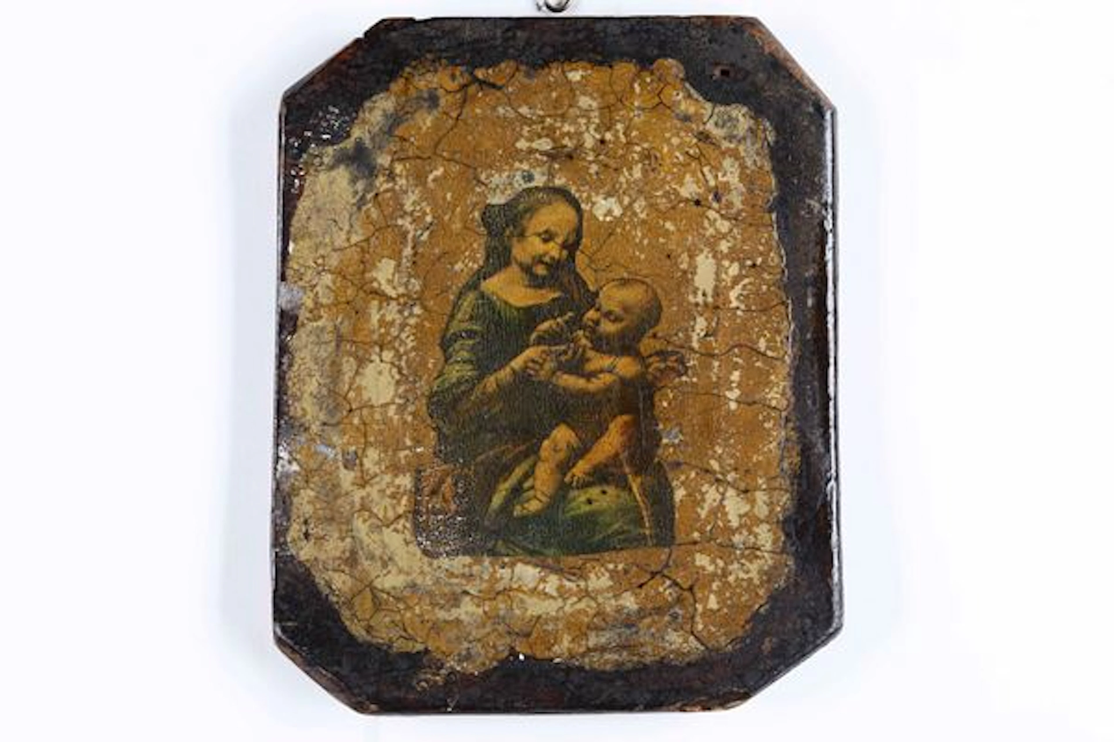 Madonna con Bambino su legno. XX secolo