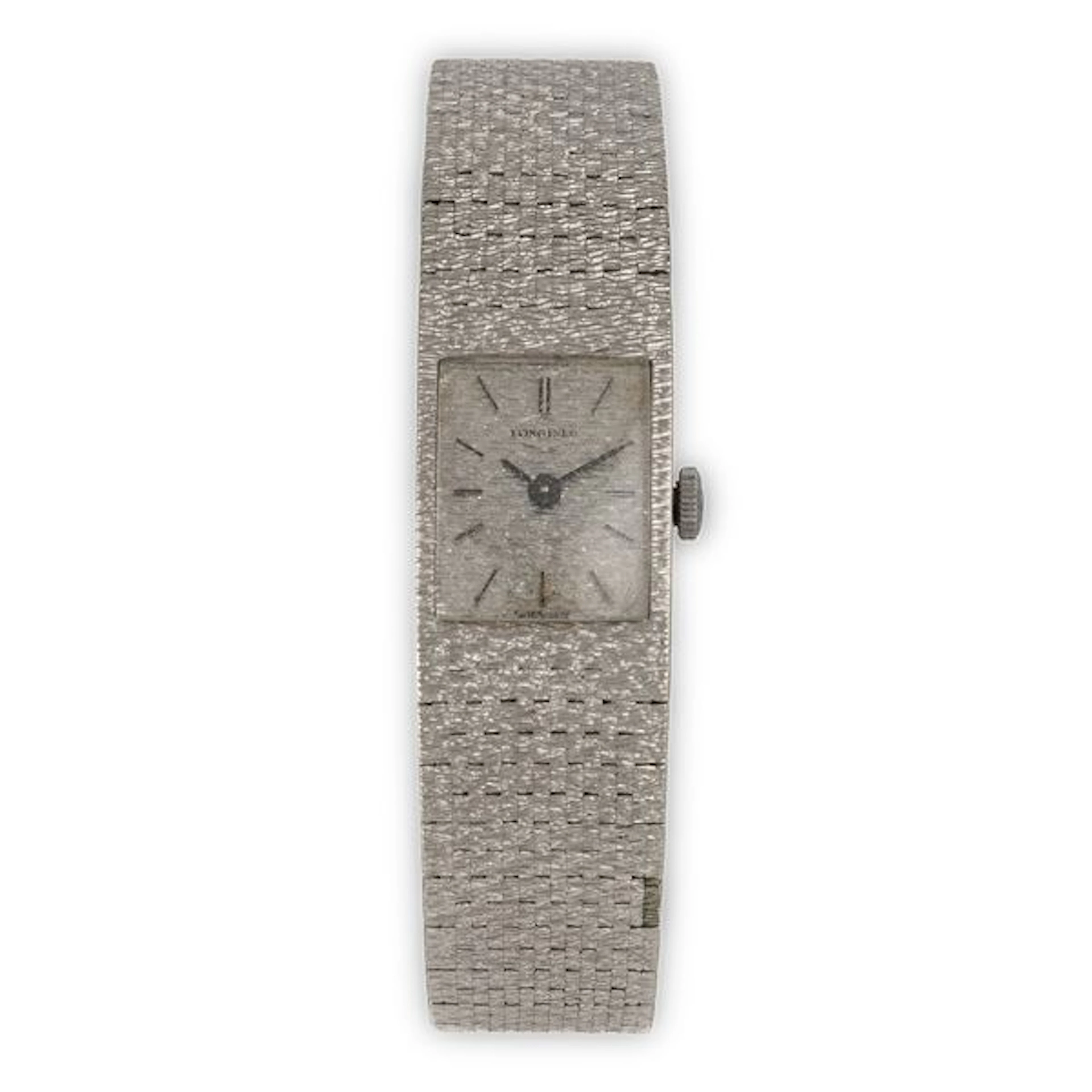 Lady in oro bianco 18k con bracciale integrato, quadrante argentÃ¨