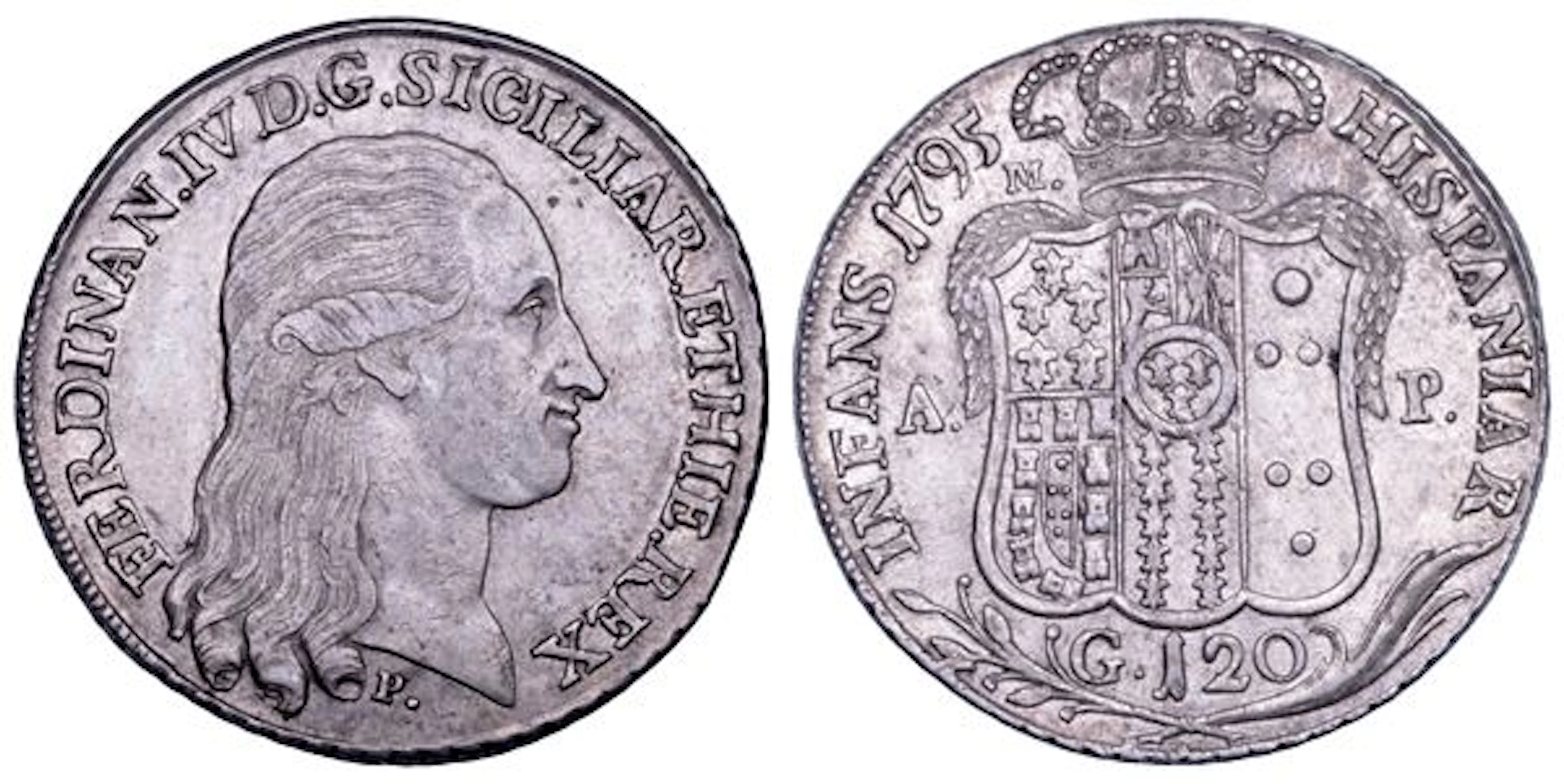 NAPOLI. FERDINANDO IV DI BORBONE, 1759-1799. I PERIODO. Piastra da