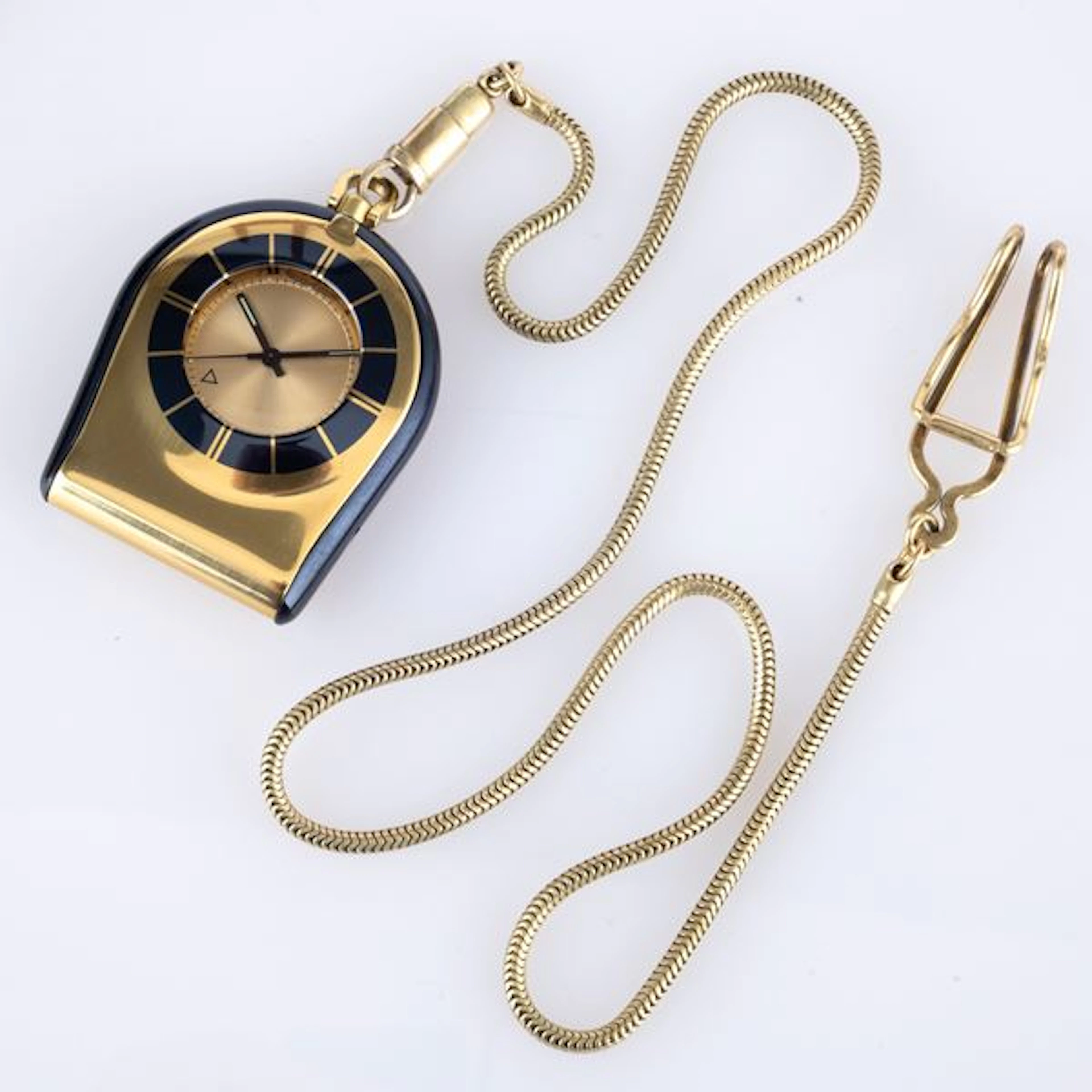 Memovox ref. 11074-71 laminato oro con catena, quadrante champagne