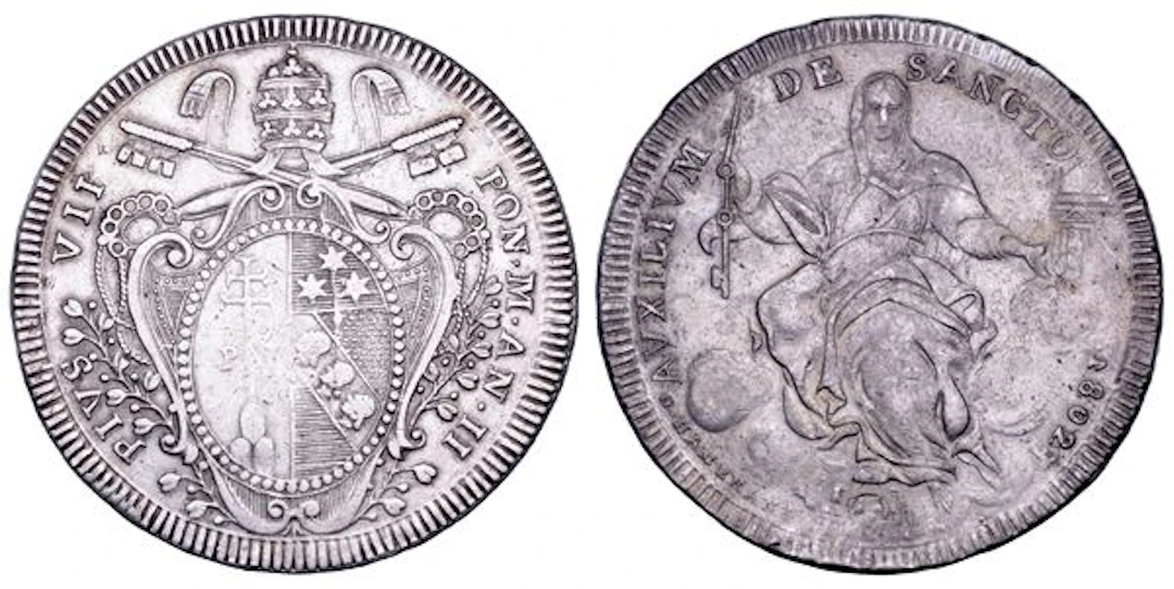 STATO PONTIFICIO. PIO VII (Gregorio Luigi Barnaba Chiaramonti), 1800-1823.