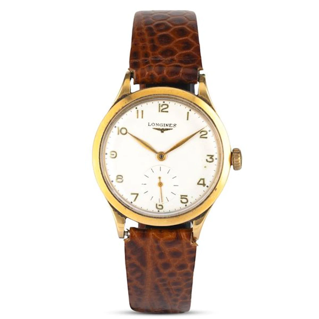 Solo tempo ref. 6055 in oro giallo 18k, quadrante argentÃ¨ con piccoli