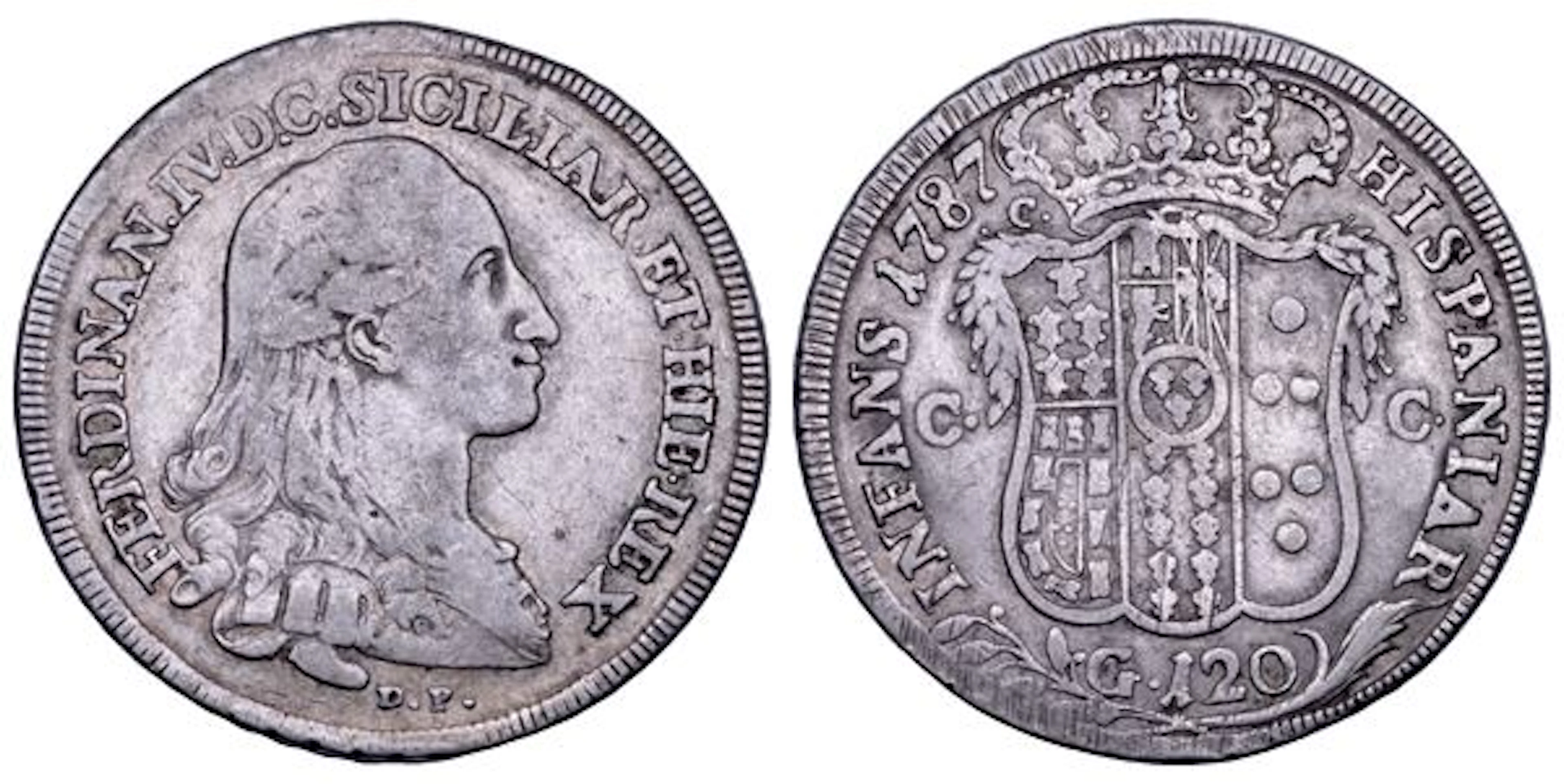 NAPOLI. FERDINANDO IV DI BORBONE, 1759-1799. I PERIODO. Piastra da