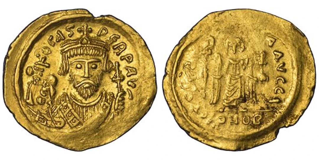 FOCAS, 602â610. Solido, anno 603. Costantinopoli.