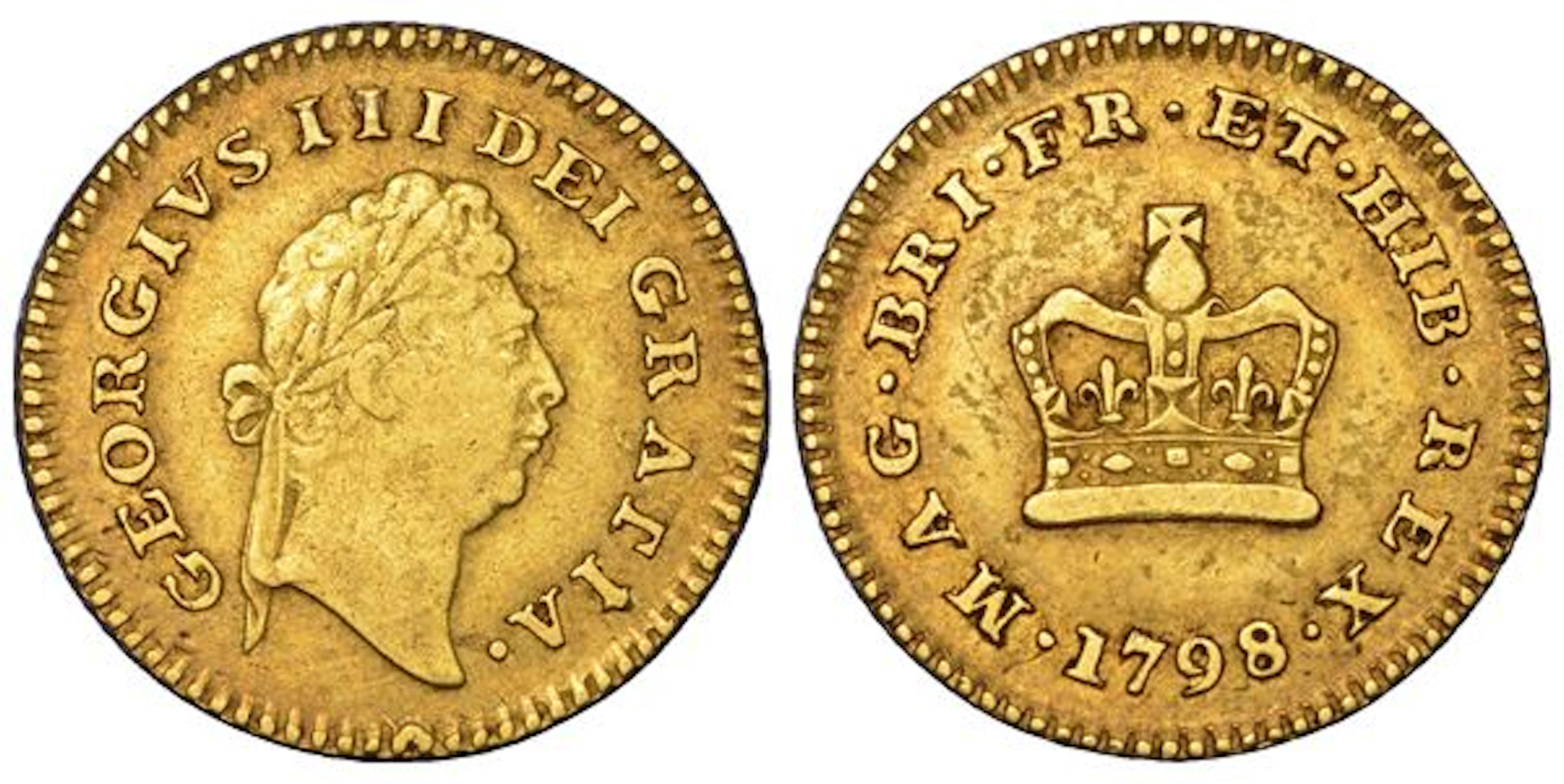 REGNO UNITO. GEORGE III, 1760-1820. 1/3 guinea 1798.