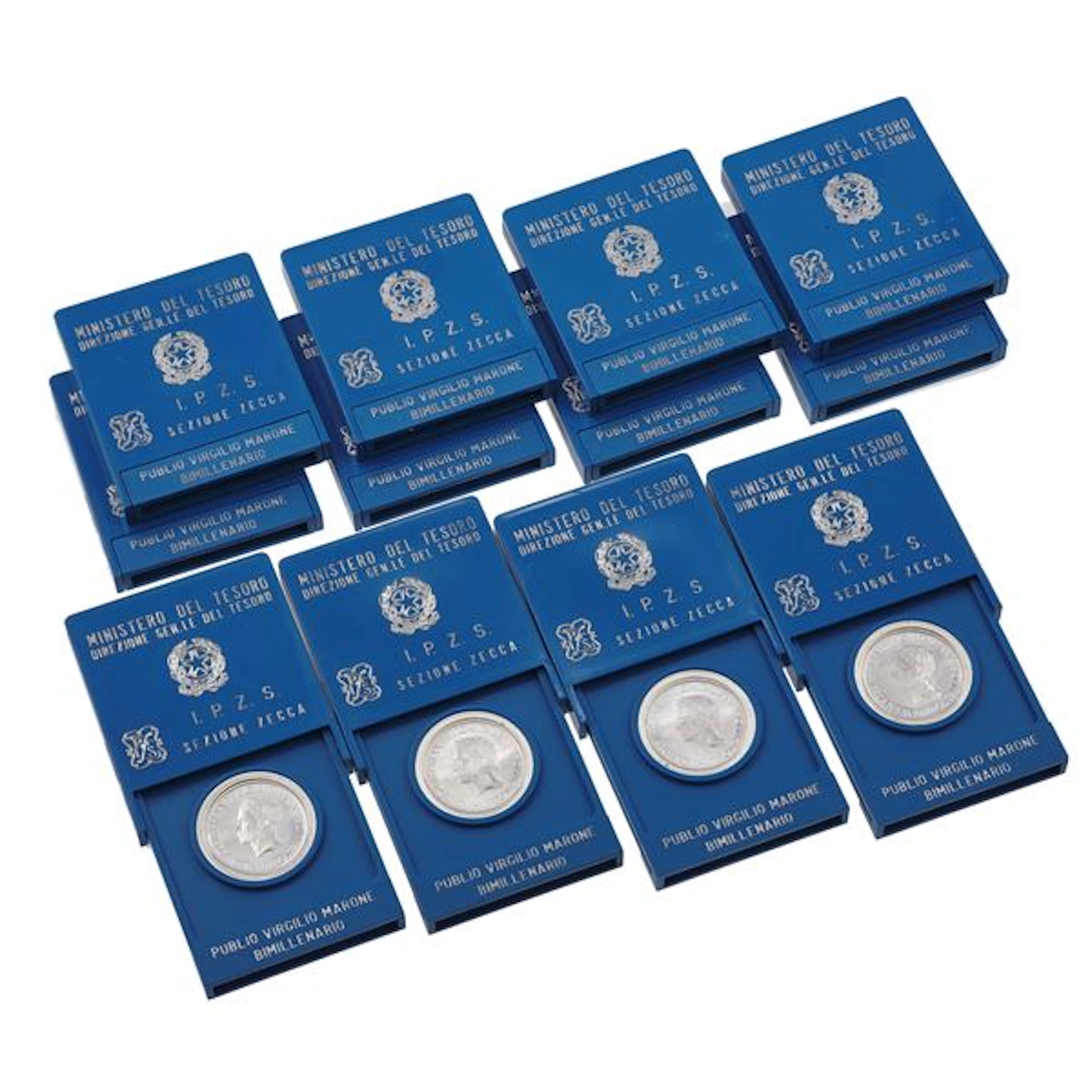 Various obsolete metal coins and 14 Italian 500-lire silver coins, fineness 925