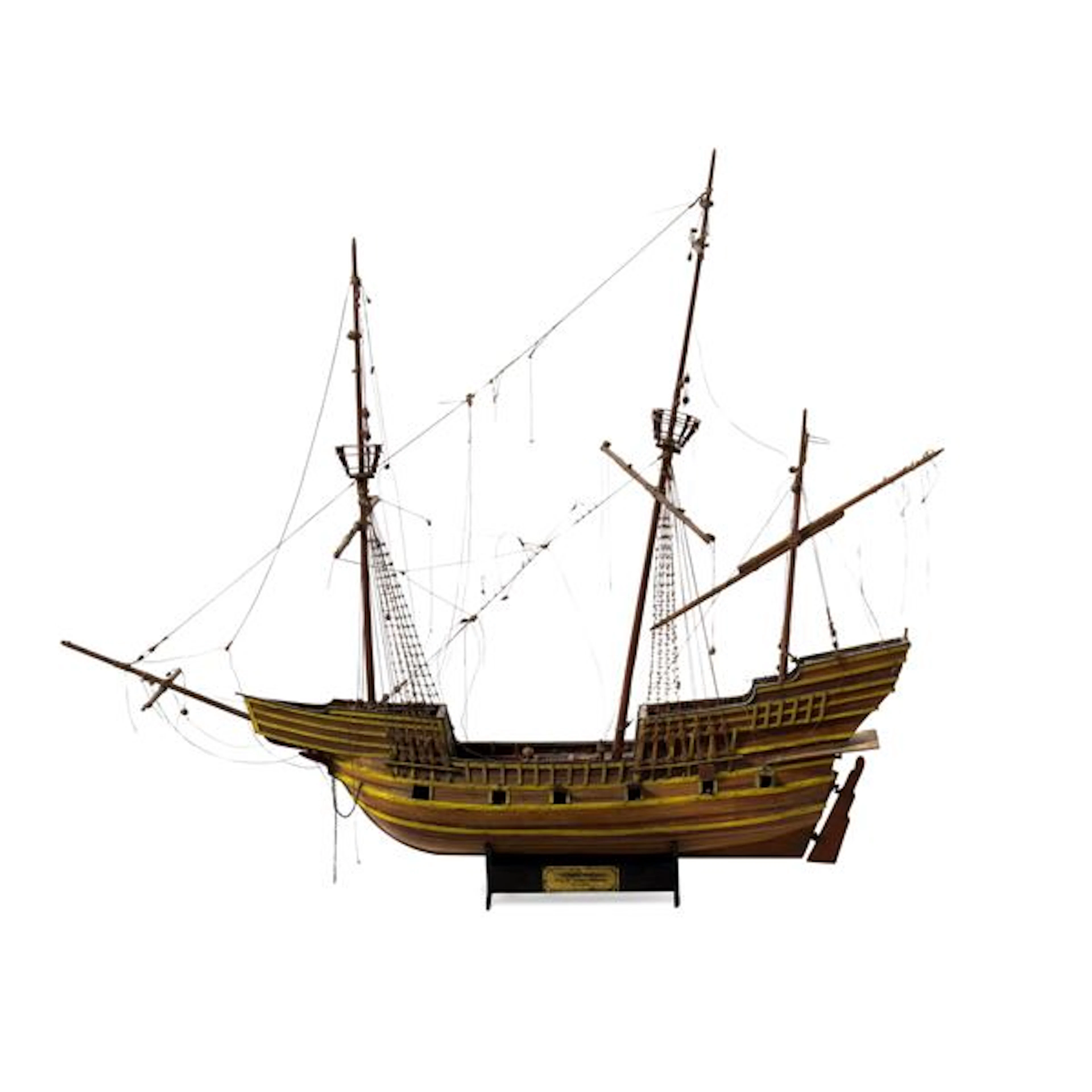 Modello di nave da guerra veneziana. Italia, XX secolo