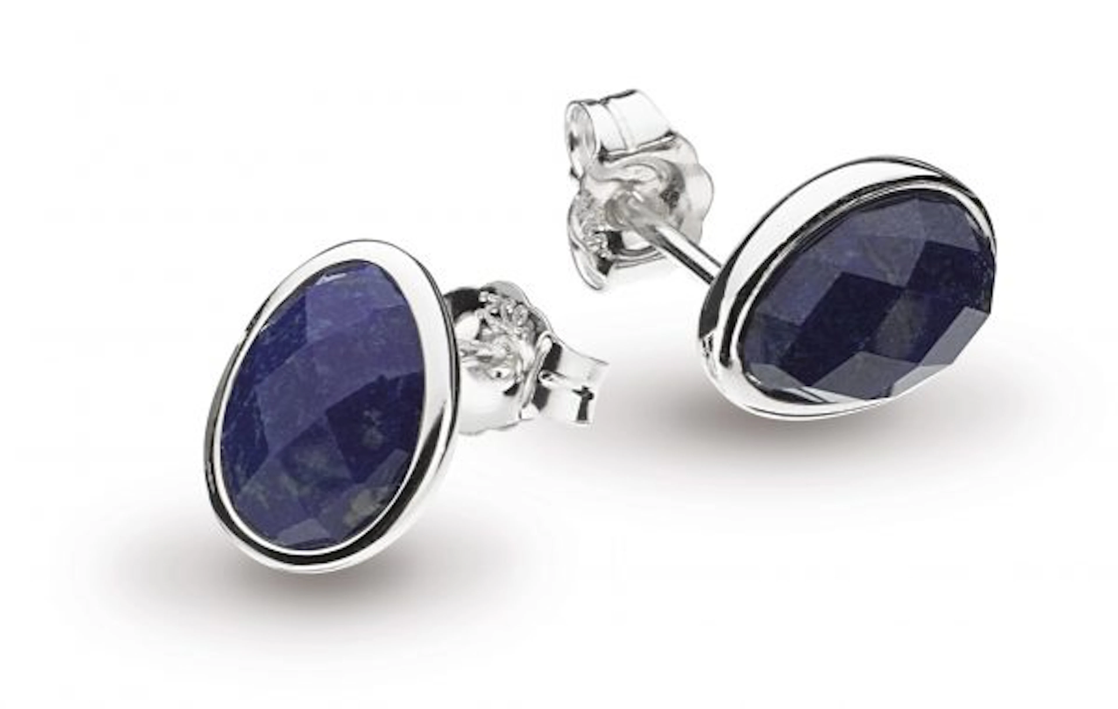 kIT HEATH PEBBLE STONE LAPIS LAZULI STUDS