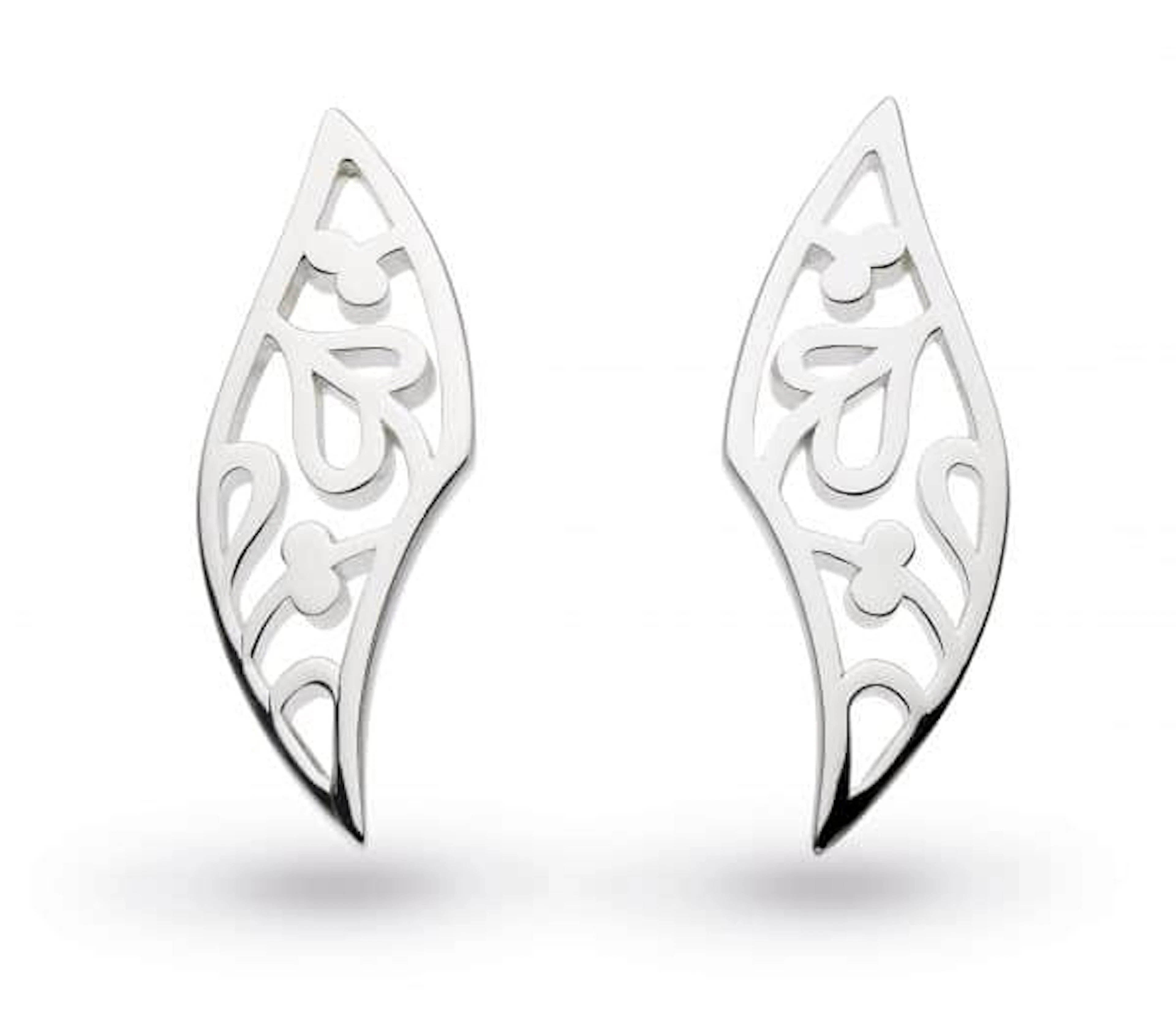 KIT HEATH FLORISH SILVER STUDS