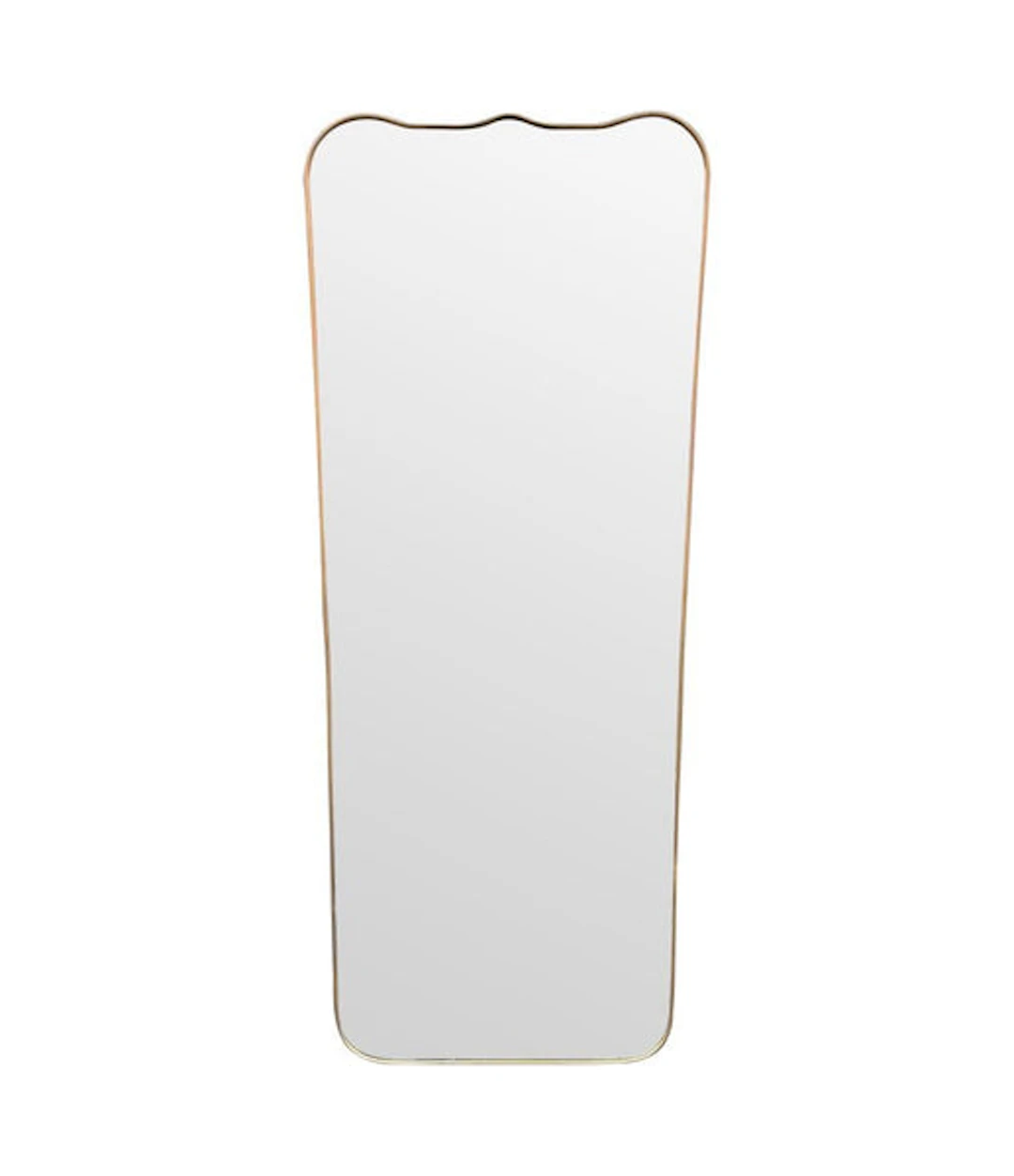 A large full length orignal Italian 1950s brass framed mirror