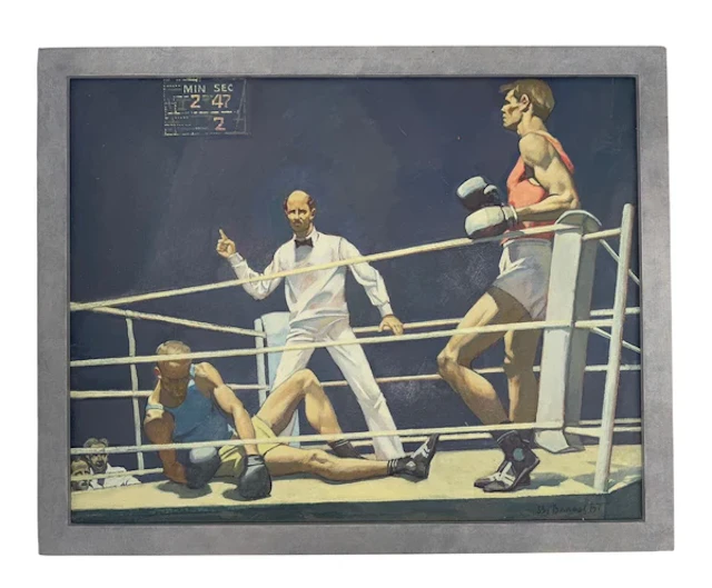 "The Knockout" by Russian artist Vladimir Grigorevich Vlasov 1927-1999