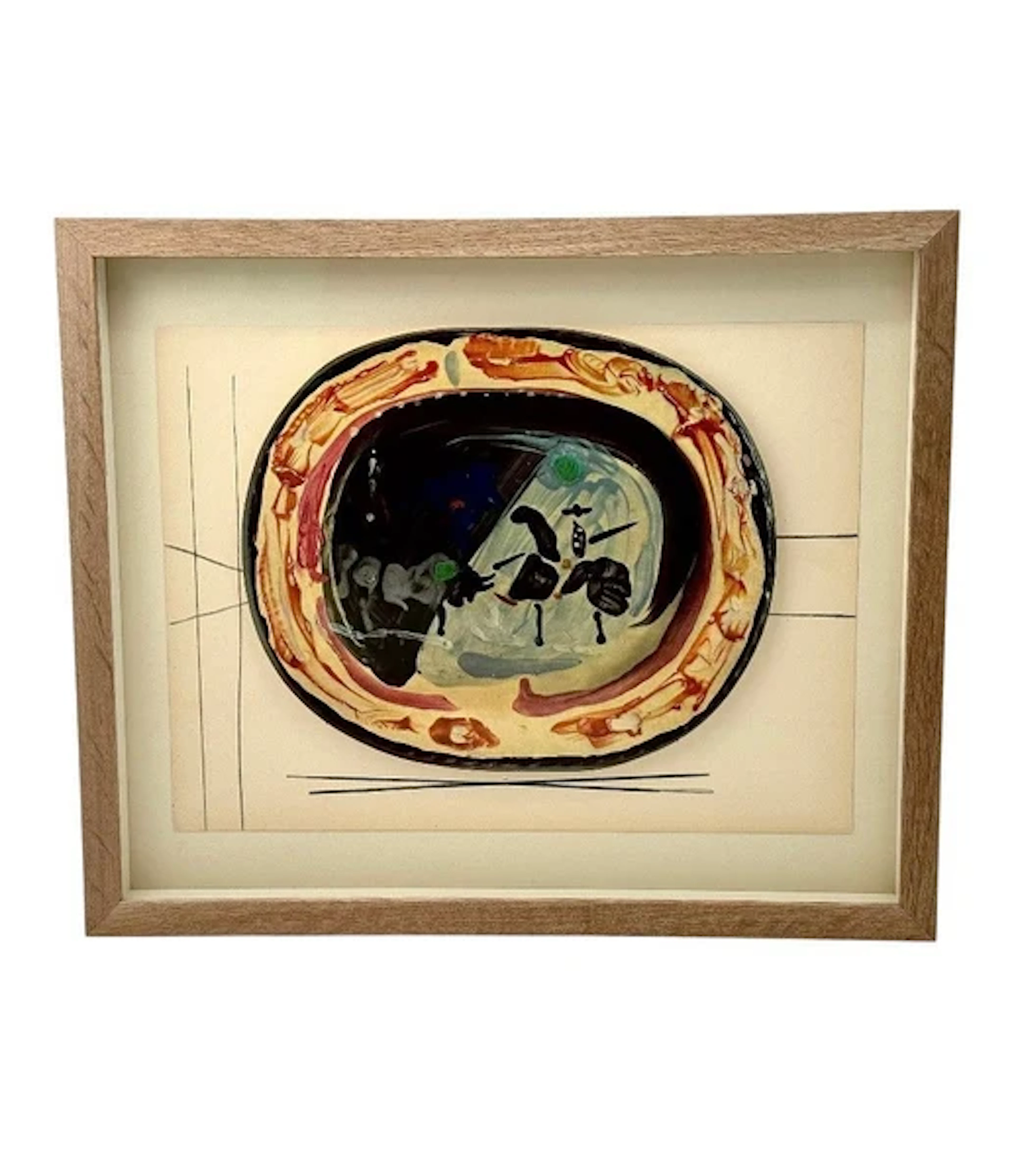 A framed lithographic plate from the 1948 Swedish, limited edition