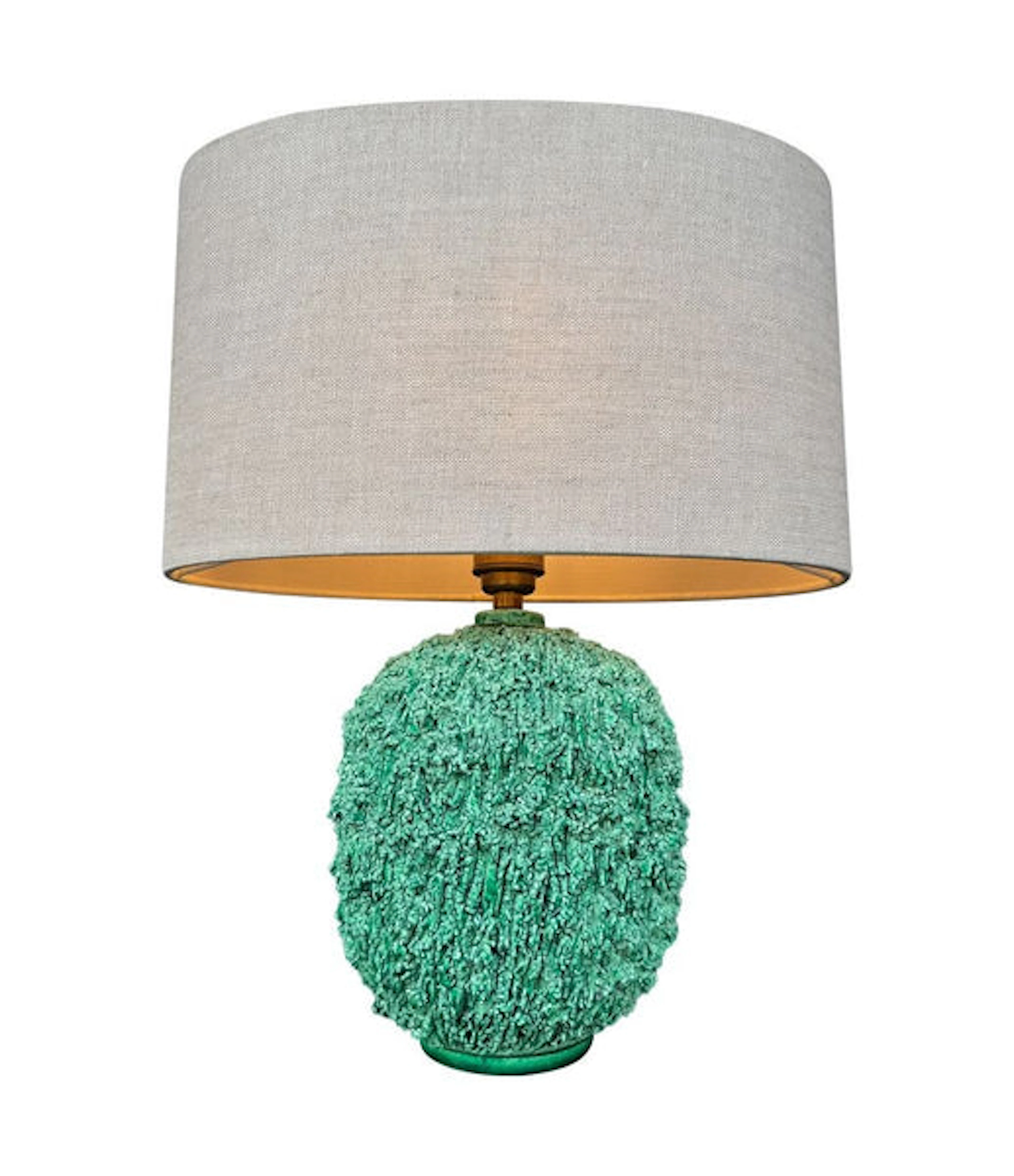 A 1950s studio pottery "Hedgehog" lamp by Gunnar Nylund for Rörstrand