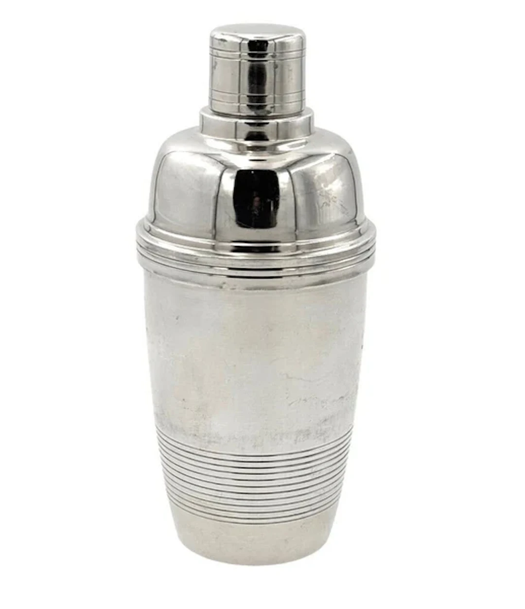 A French Art Deco 1930s Silver plated cocktail shaker