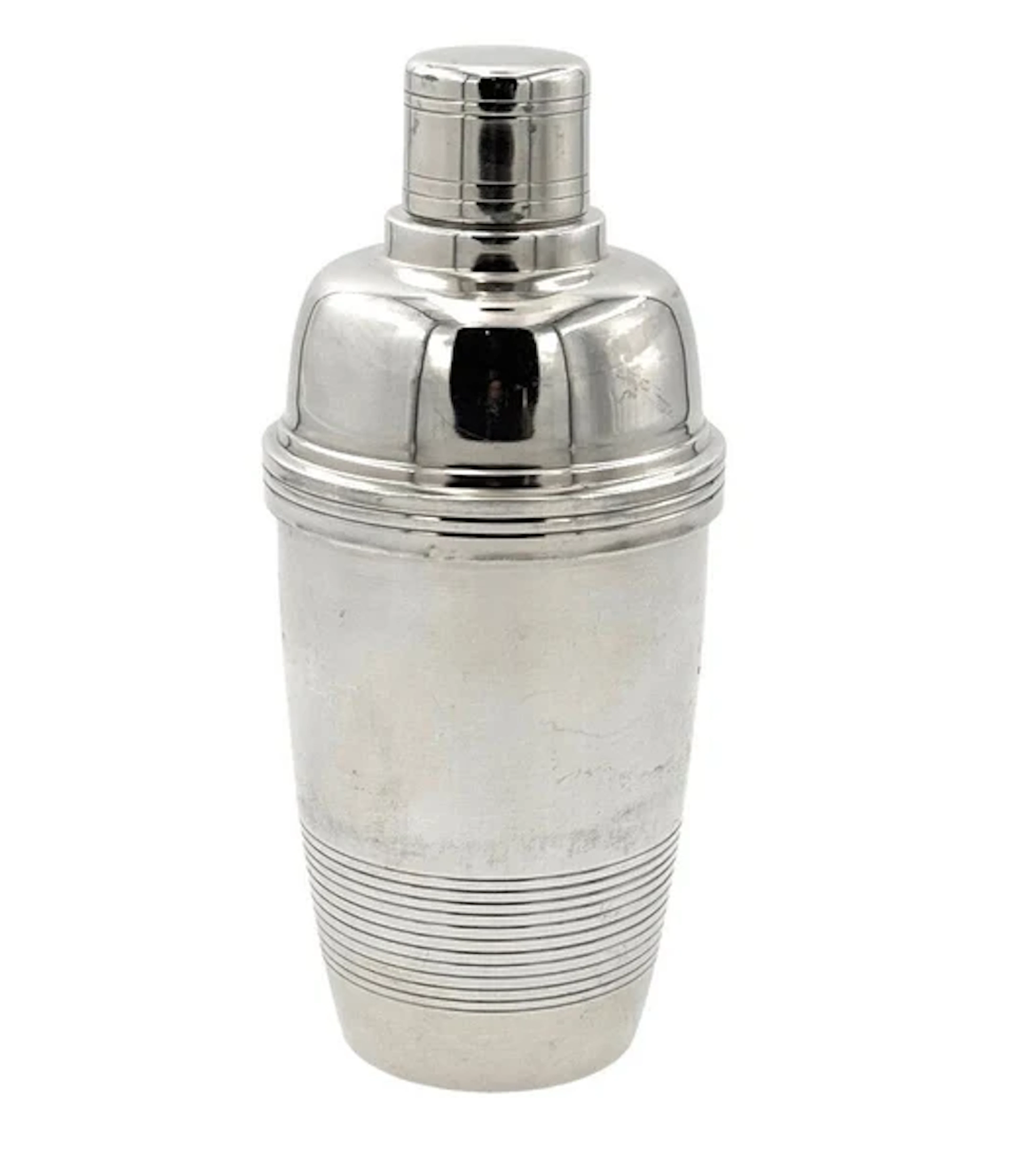 A French Art Deco 1930s Silver plated cocktail shaker