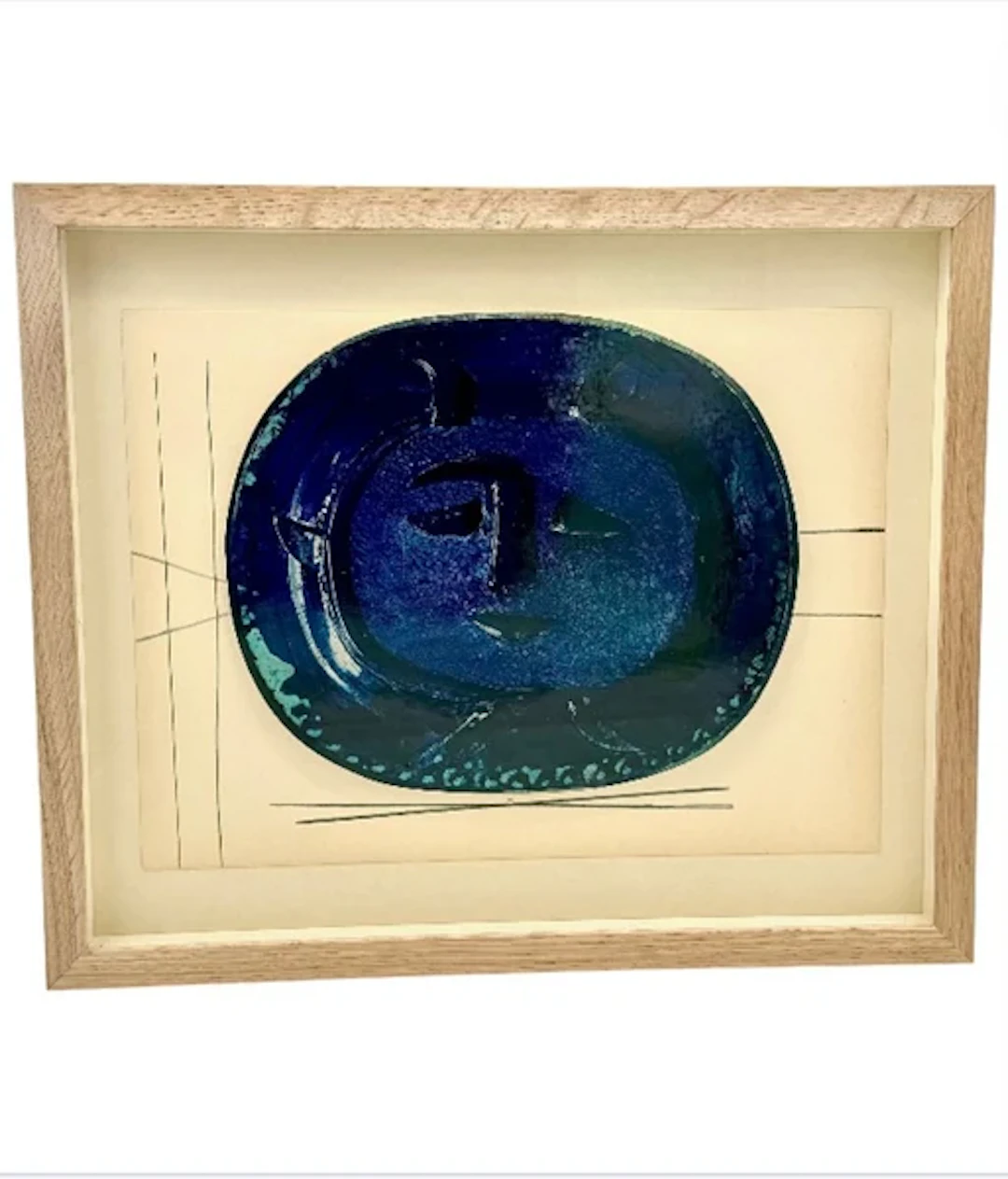 A framed lithographic plate from the 1948 Swedish, limited edition