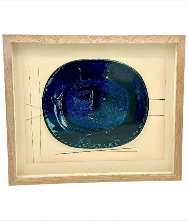 A framed lithographic plate from the 1948 Swedish, limited edition