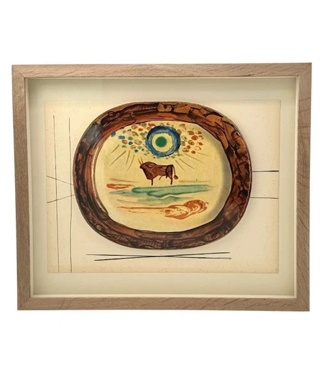 A framed lithographic plate from the 1948 Swedish, limited edition