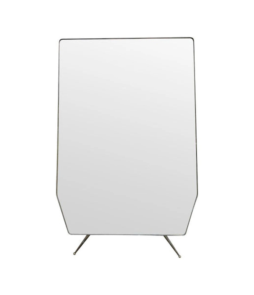A stunning large original Italian 1950s full length, brass framed