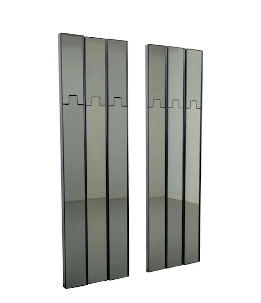 A set of 4 1970s "Gronda" coat hanger mirrors designed by Luciano