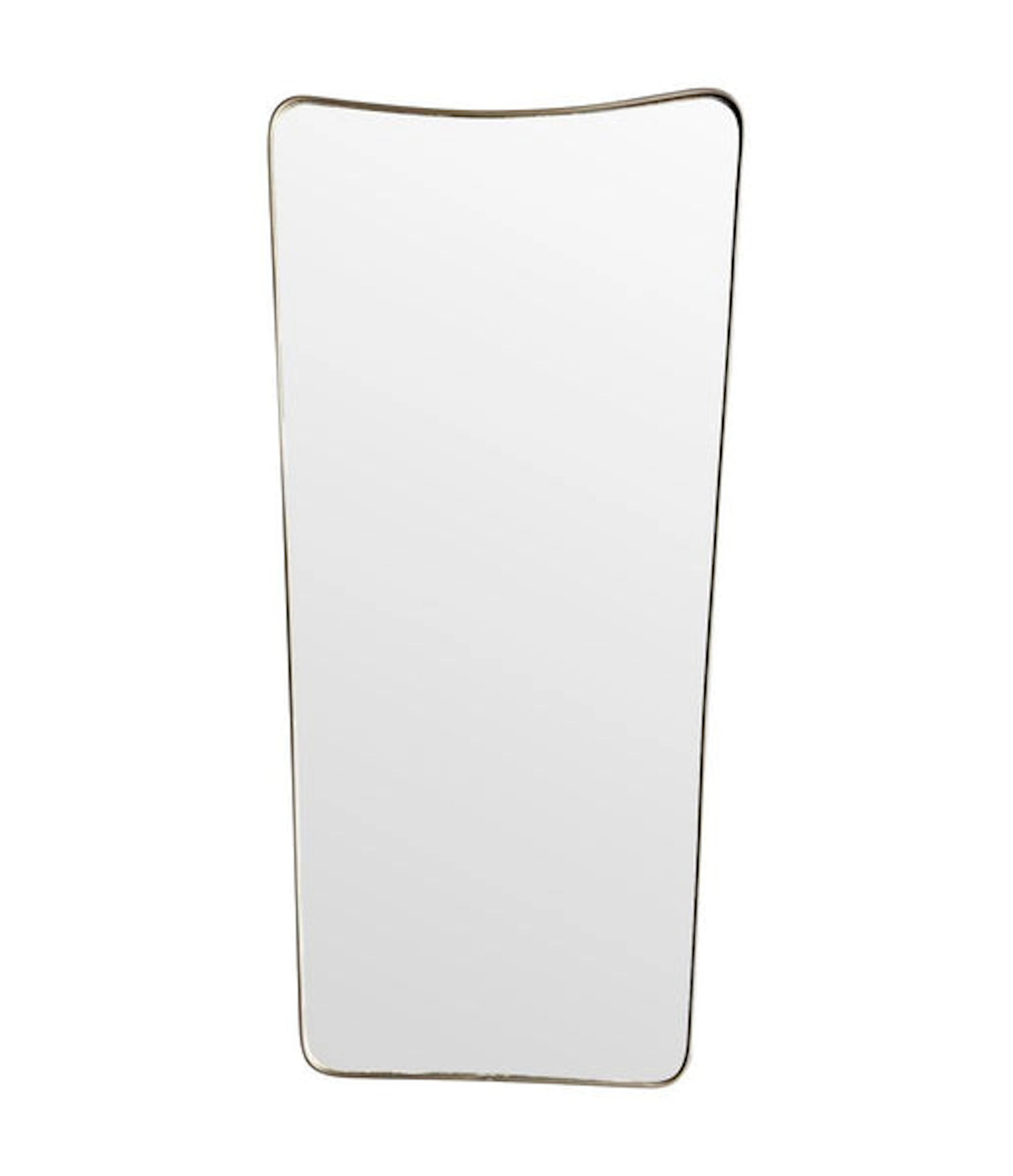 A large original 1950s Italian shield mirror with