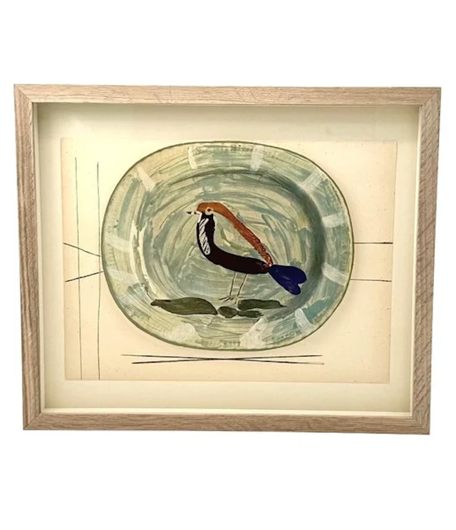 A framed lithographic plate from the 1948 Swedish, limited edition
