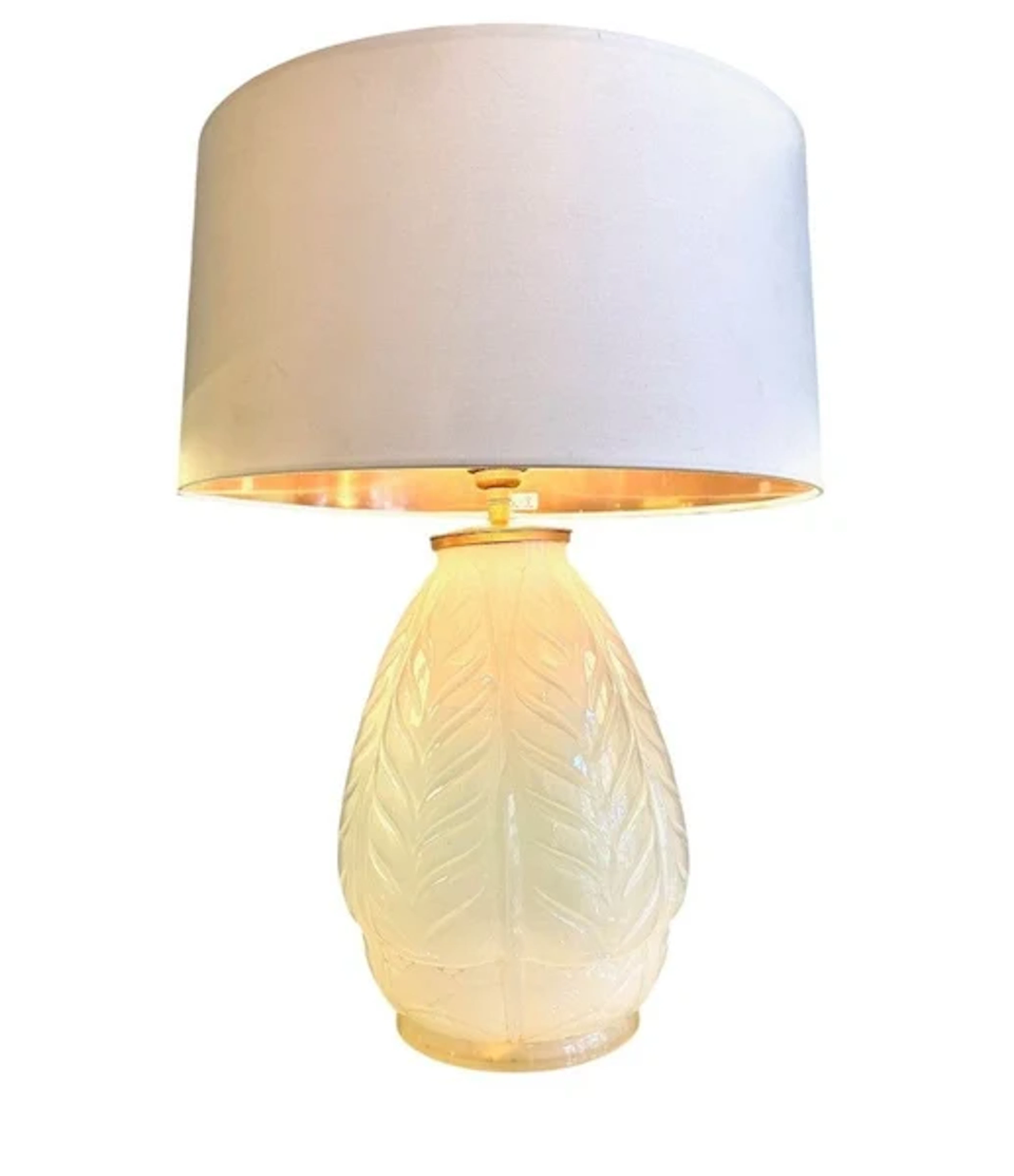 A French 1930s Cristallerie Lorraine Alsace pressed glass opaline