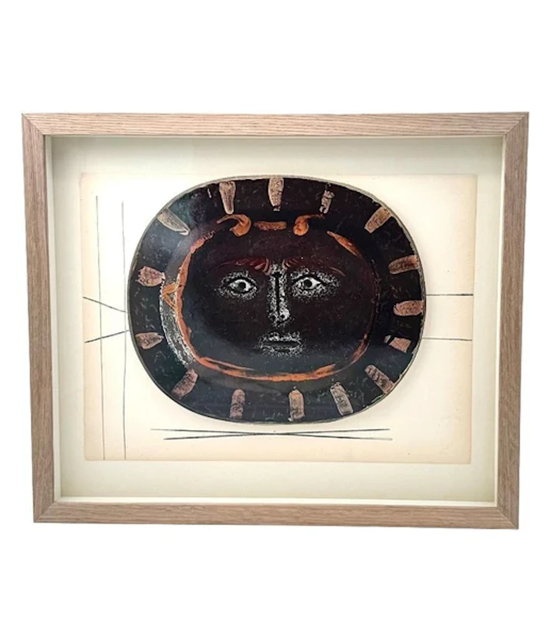 A framed lithographic plate from the 1948 Swedish, limited edition