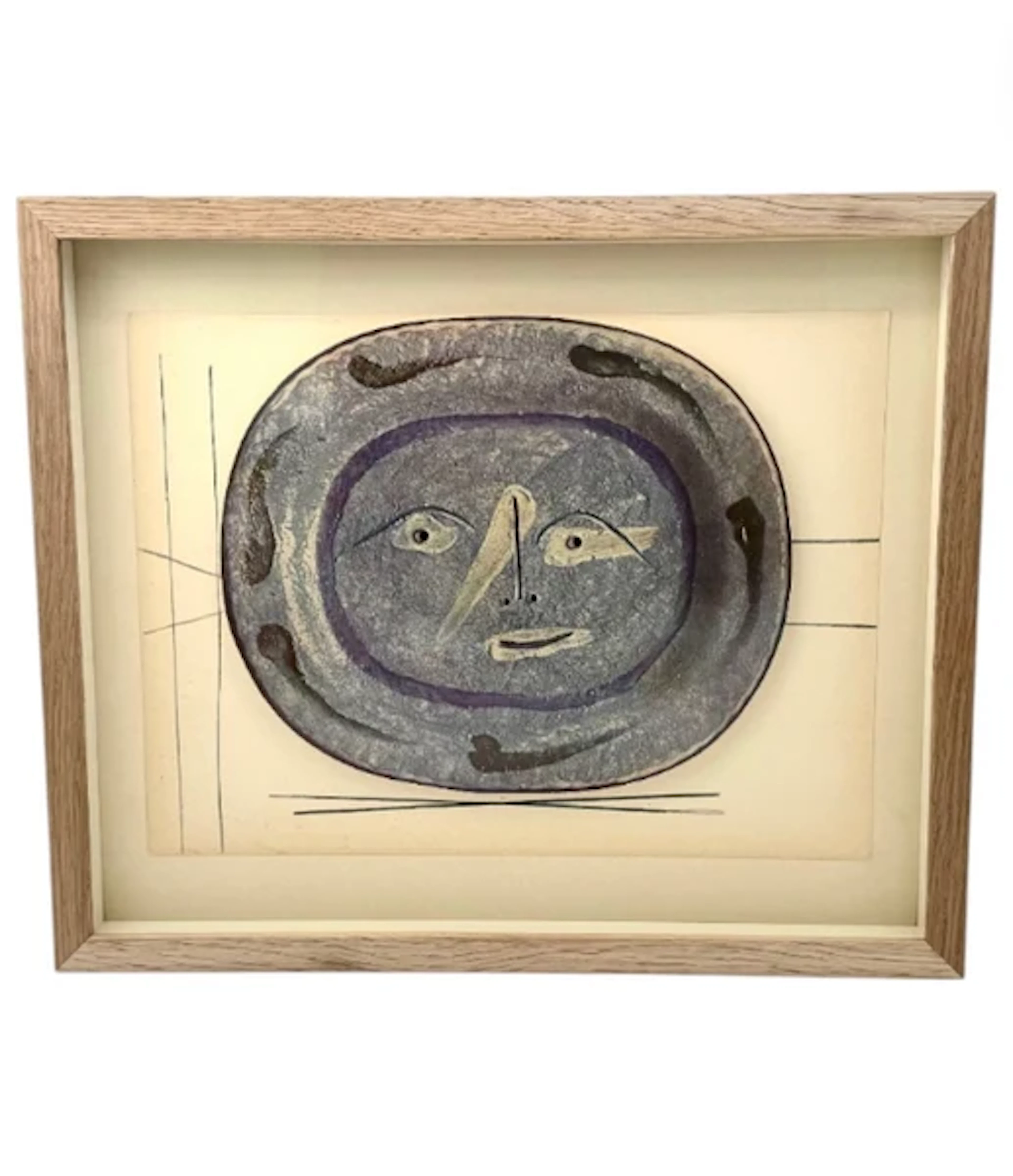 A framed lithographic plate from the 1948 Swedish, limited edition