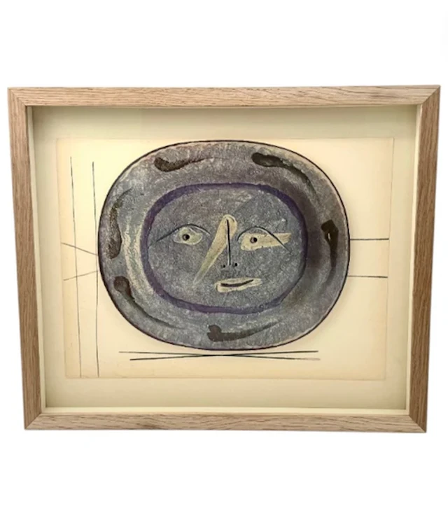 A framed lithographic plate from the 1948 Swedish, limited edition