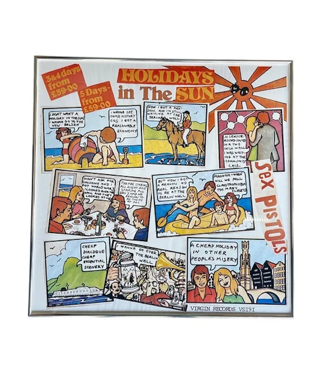 An orignal promotional poster for The Sex Pistols "Holidays In The
