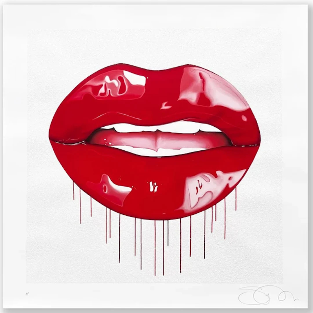 Sara Pope "Dressed To Kill" artists proof with diamond dust, framed