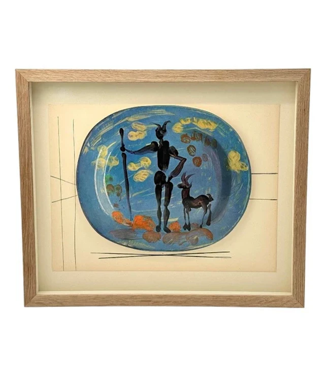 A framed lithographic plate from the 1948 Swedish, limited edition