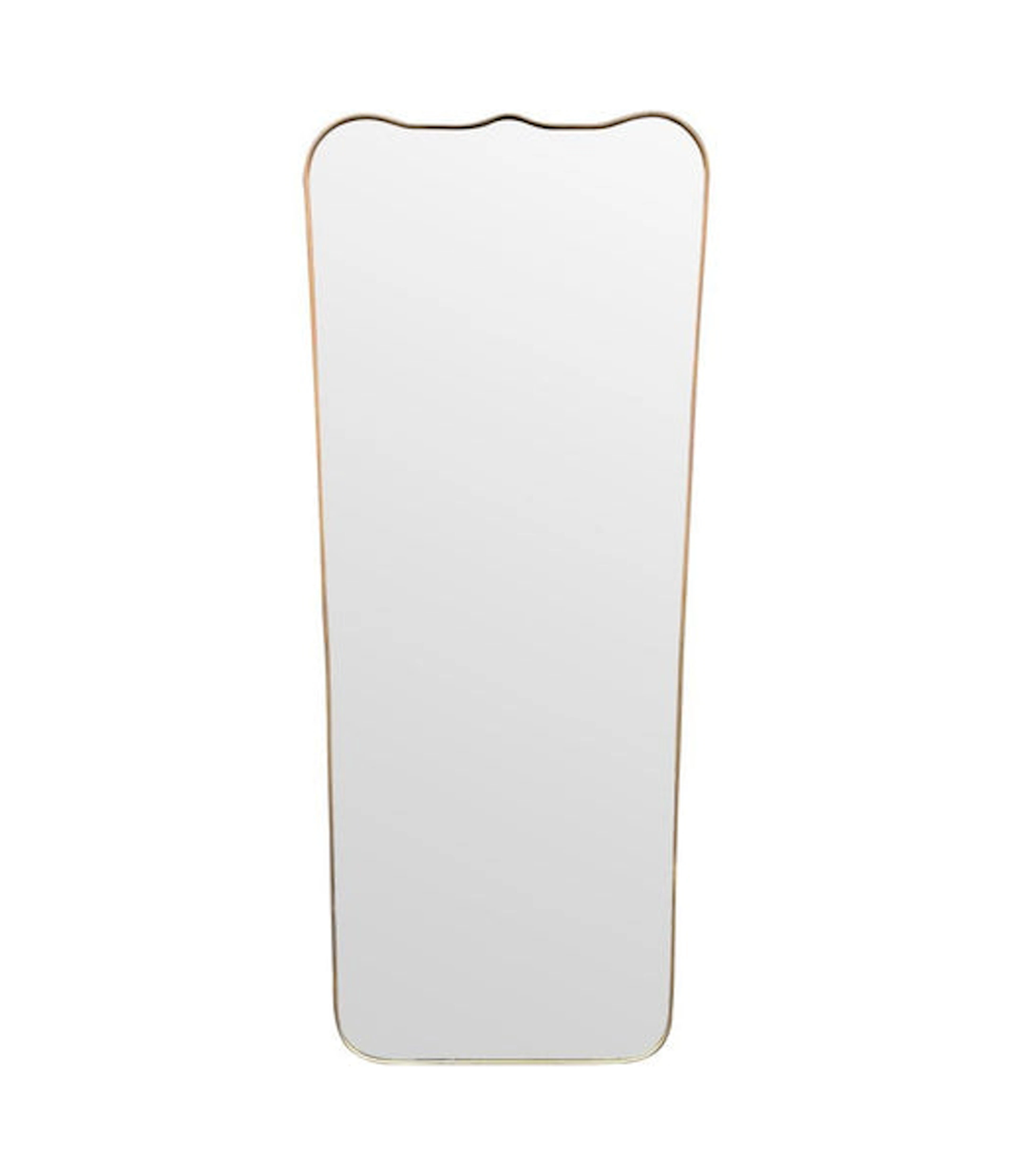 A large full length orignal Italian 1950s brass framed mirror