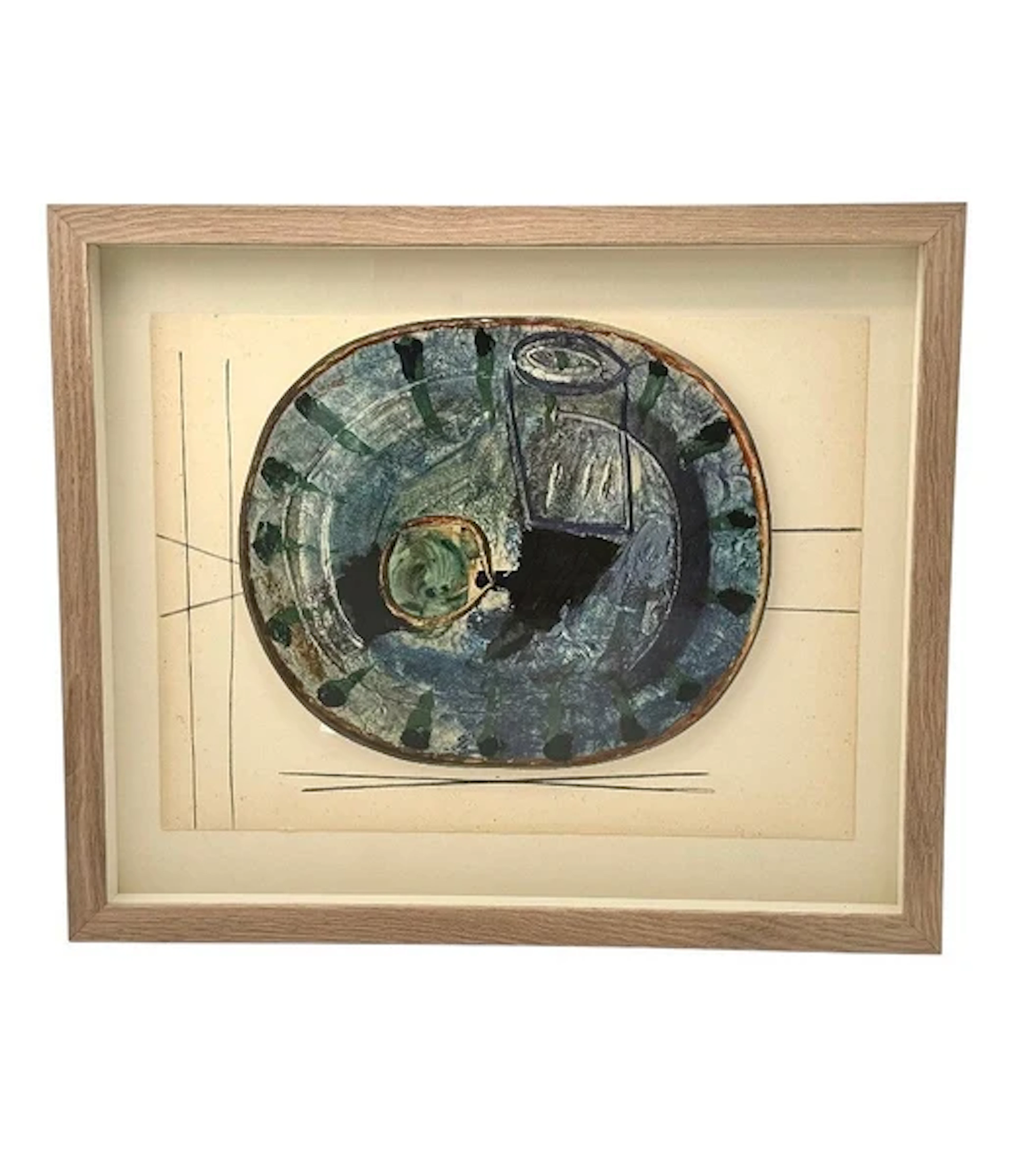 A framed lithographic plate from the 1948 Swedish, limited edition