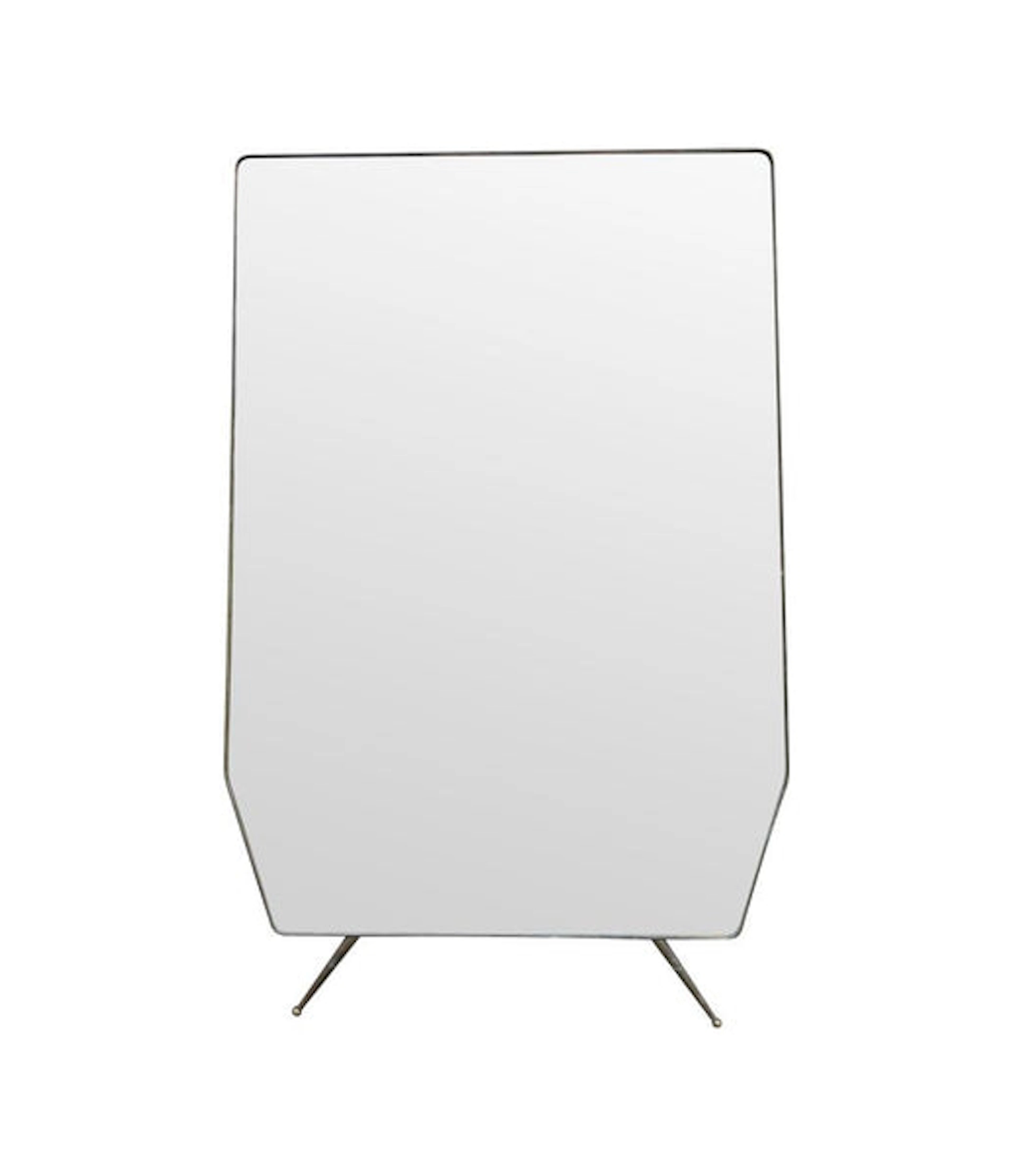 A stunning large original Italian 1950s full length, brass framed